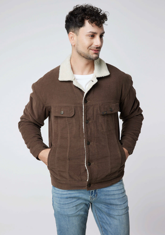 Chaqueta Hombre Relaxed Cotelé Jacket Brown