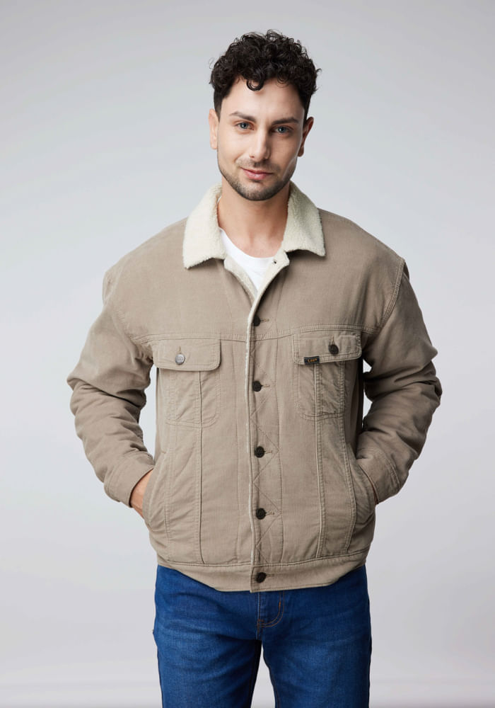 Chaqueta Hombre Relaxed Cotelé Jacket Beige