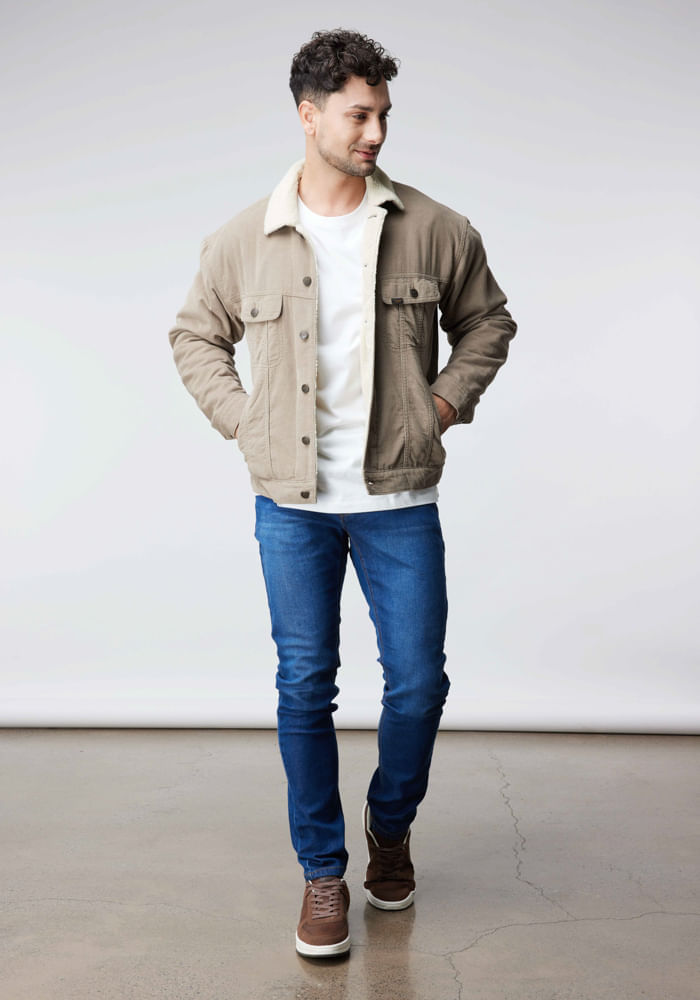 Chaqueta Hombre Relaxed Cotelé Jacket Beige