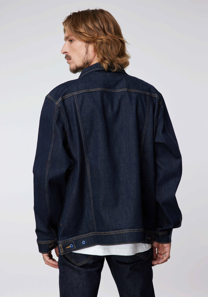 Chaqueta Hombre Rider Denim Jacket Raw