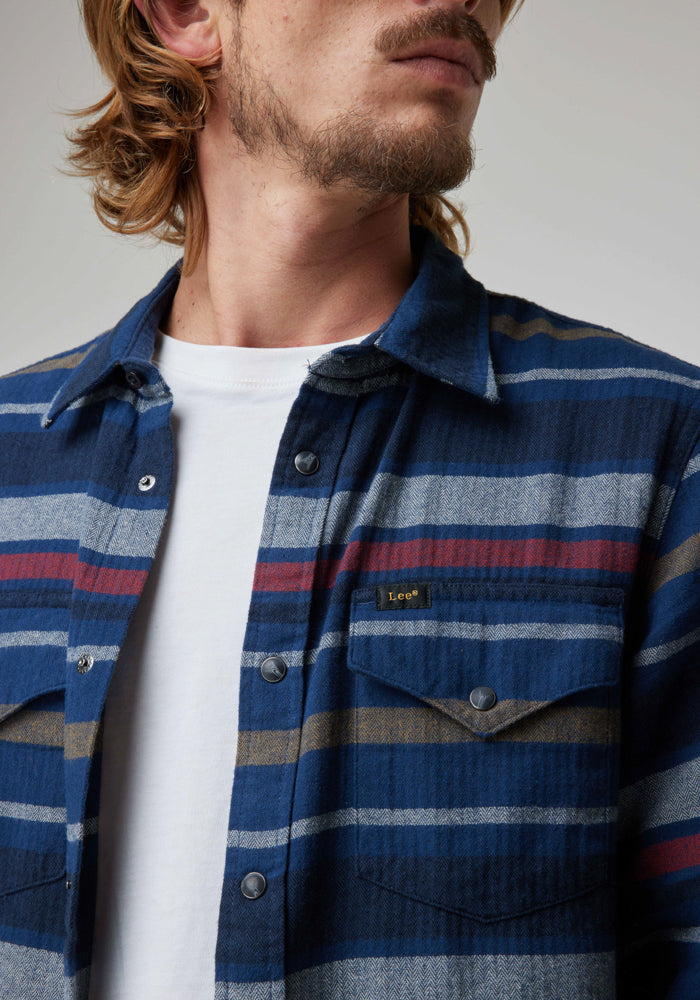 Camisa Hombre Lee Clean Mood indigo