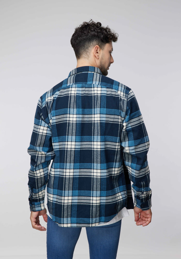 Camisa Hombre Riveted Inky Blue