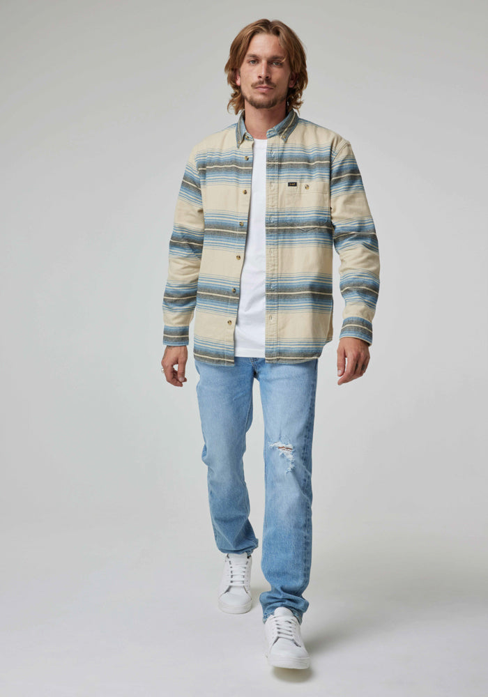 Camisa Hombre Riveted Beige