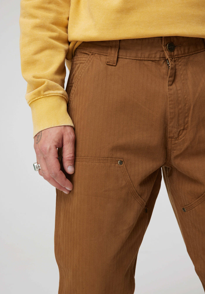 Pantalon Lee Double Knee Carpenter Café