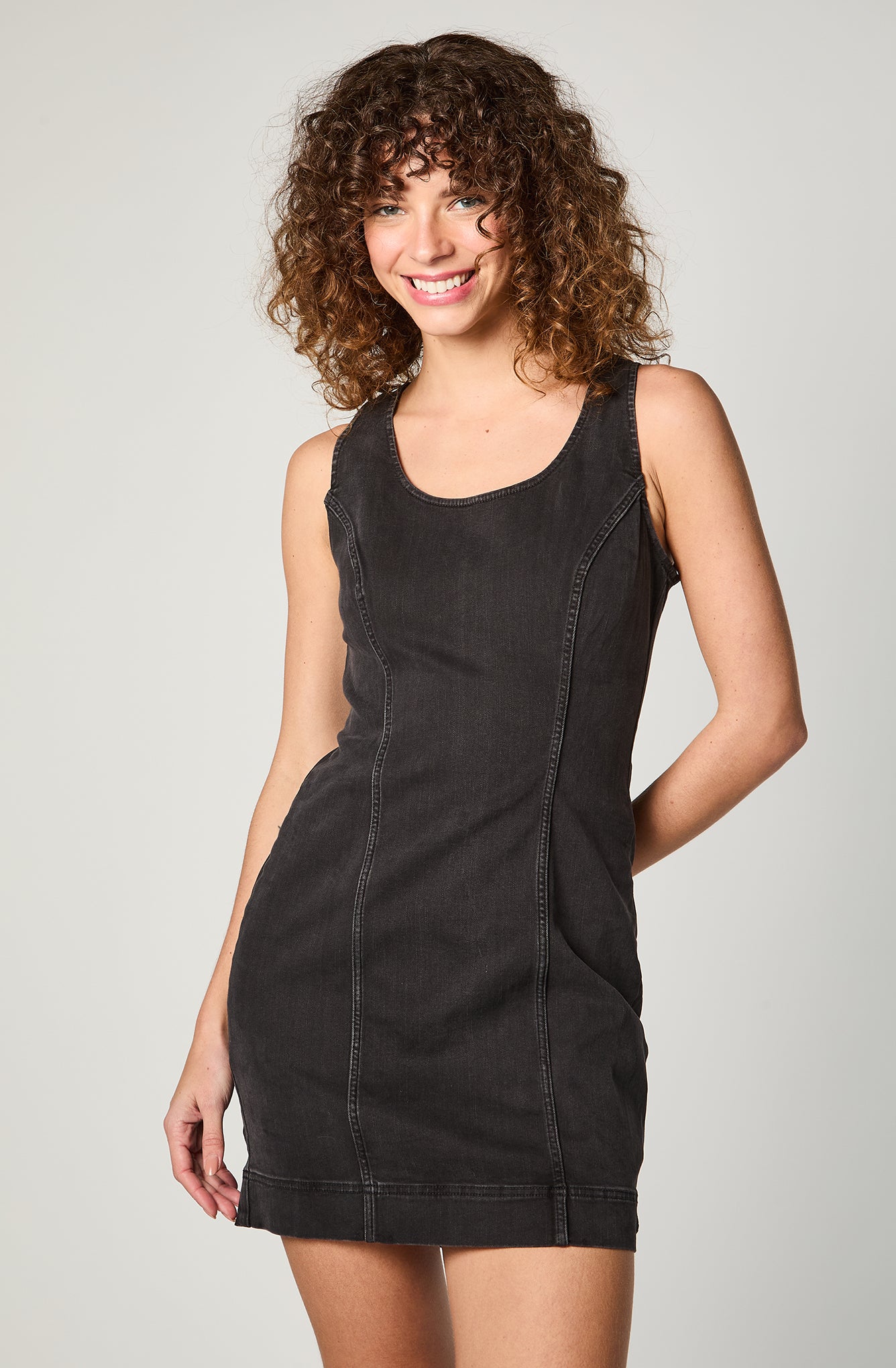 Vestido Mujer Denim Black