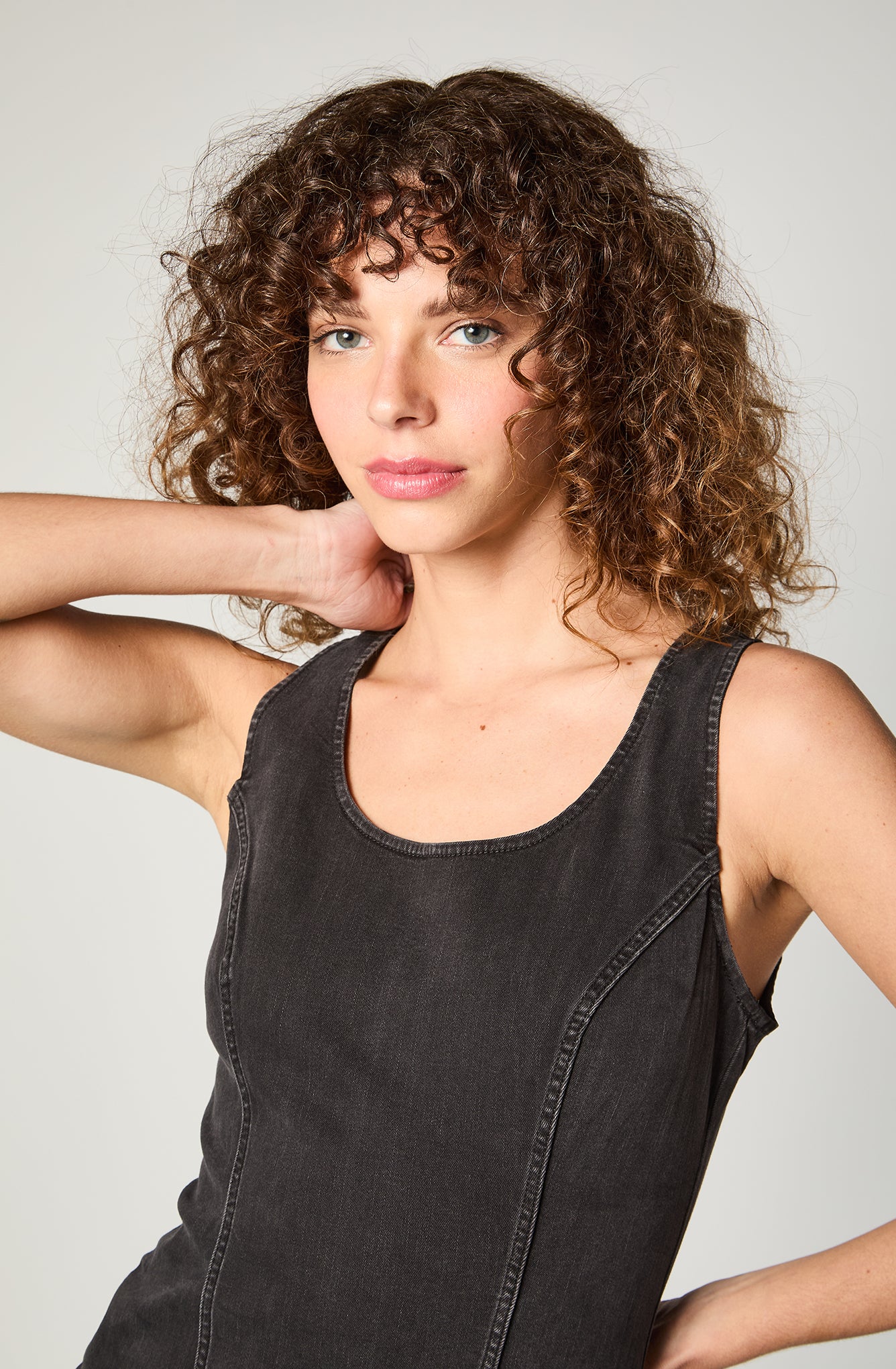 Vestido Mujer Denim Black