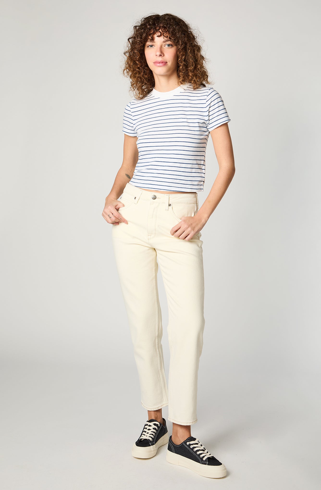Jeans Mujer Carol Ecru