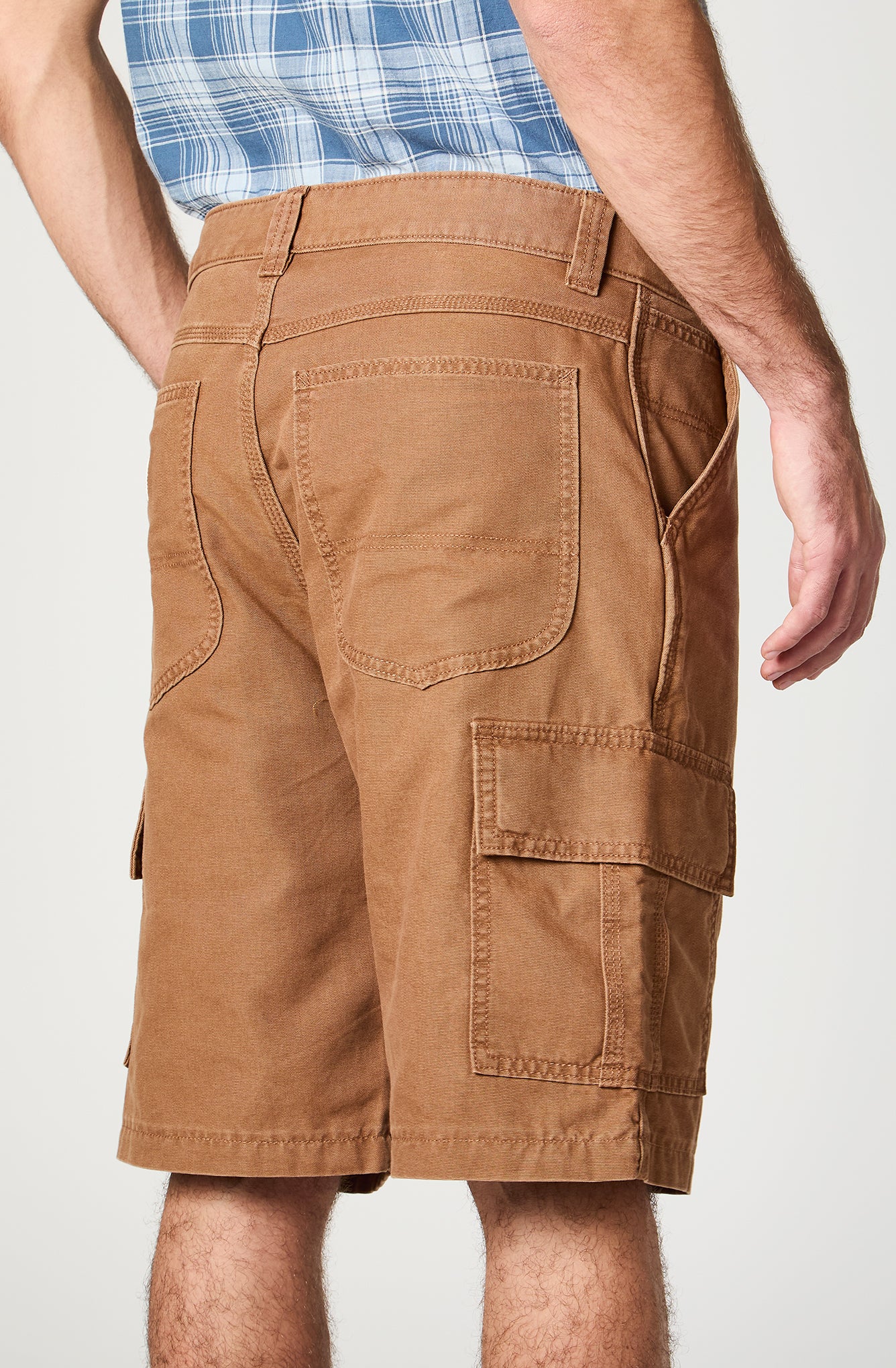 Shorts Hombre Cargo Canvas Terracota
