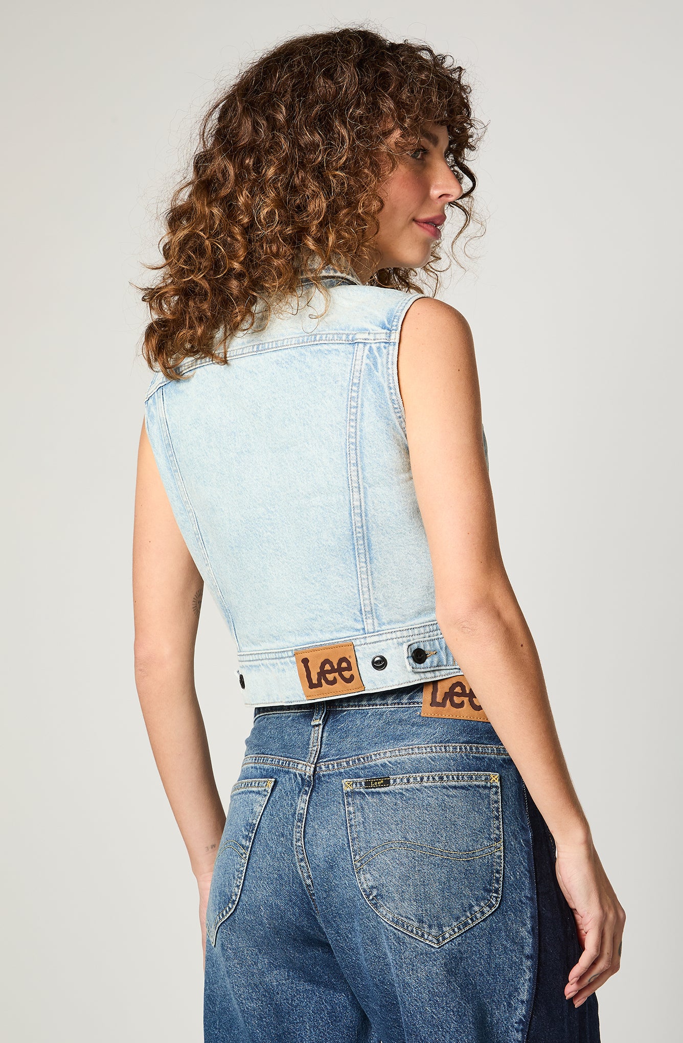 Chaqueta Mujer Crop Pride Celeste