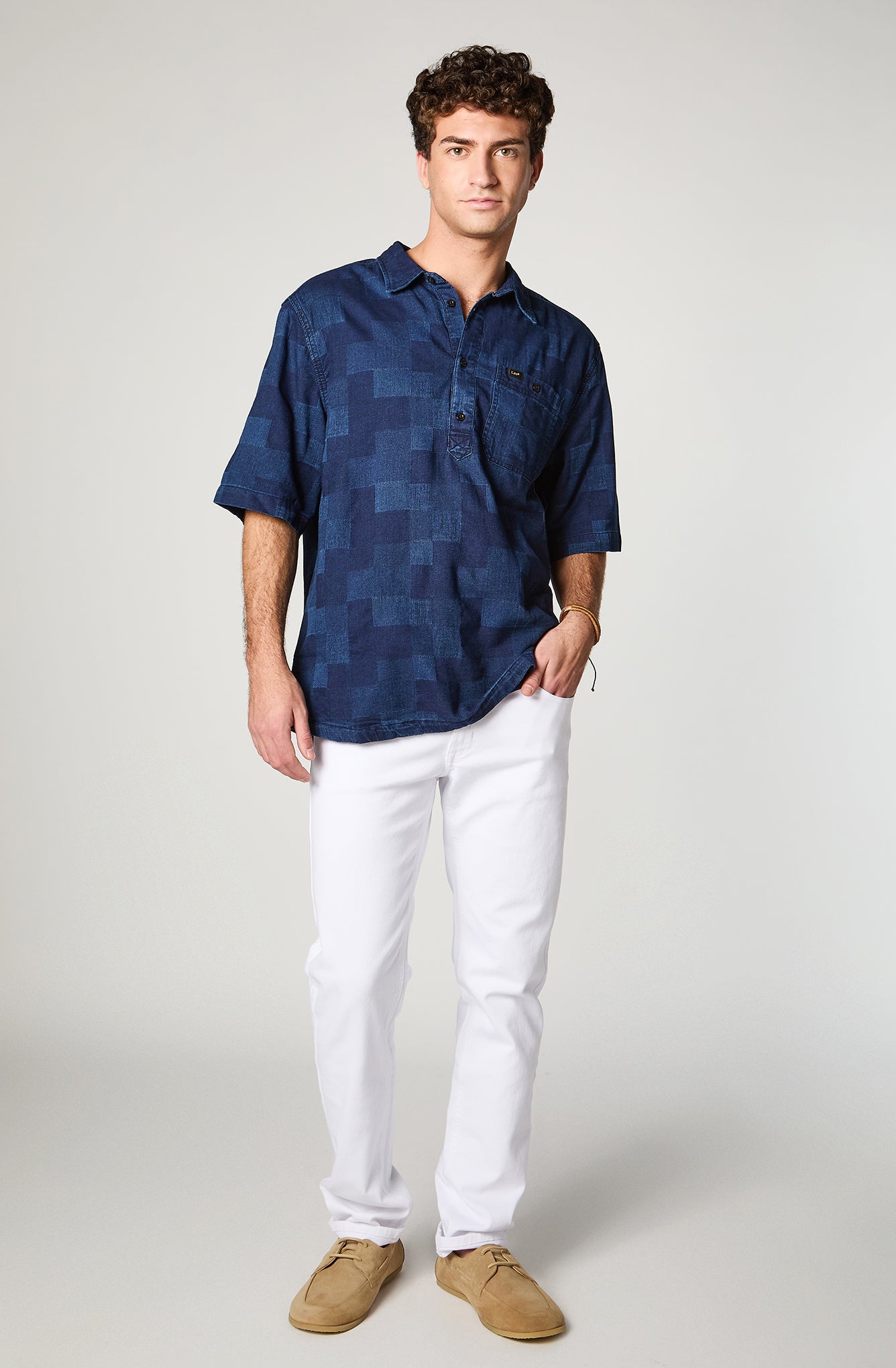 Camisa Hombre Spocket Indigo