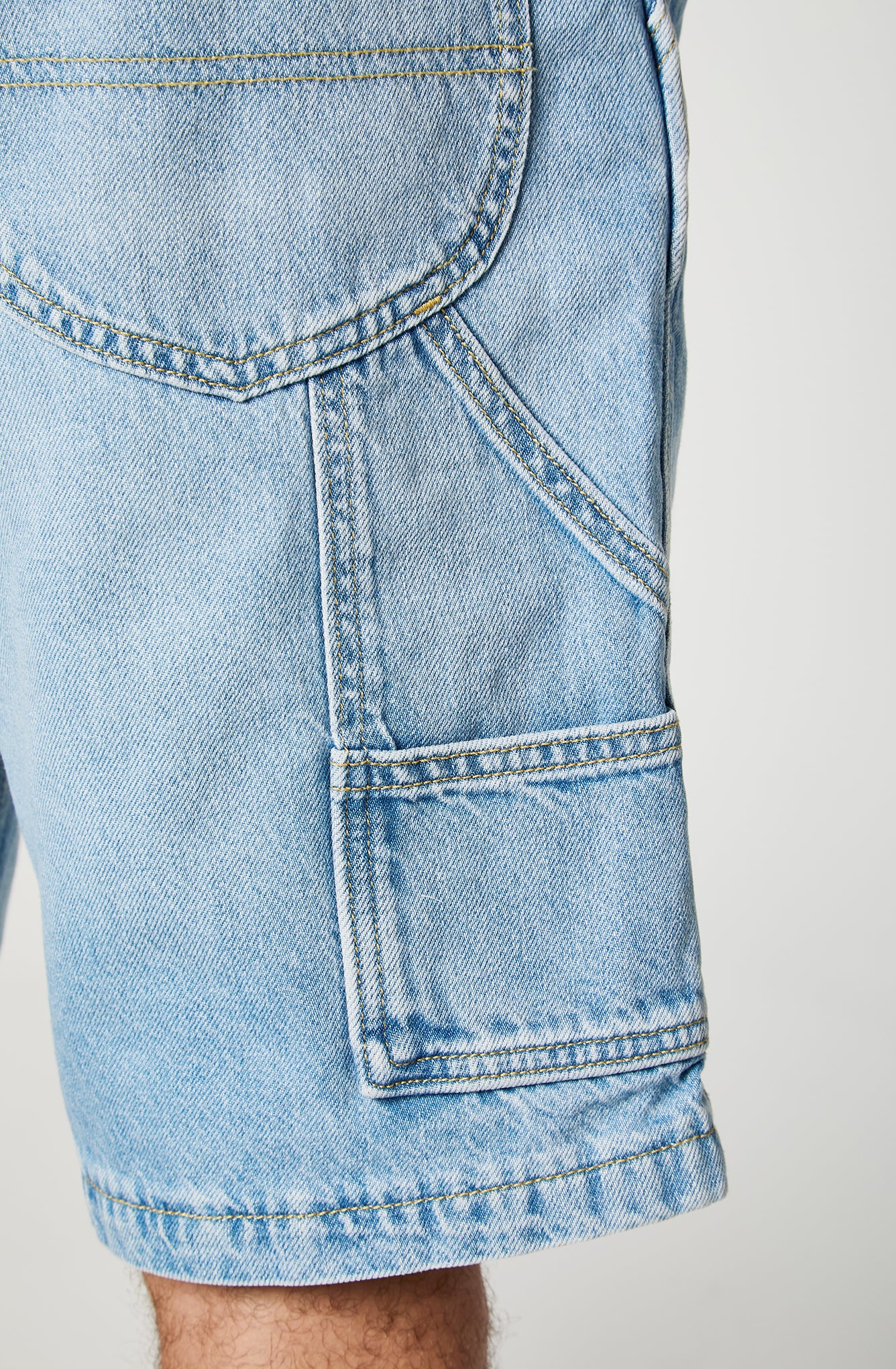 Shorts Hombre Cargo Celeste