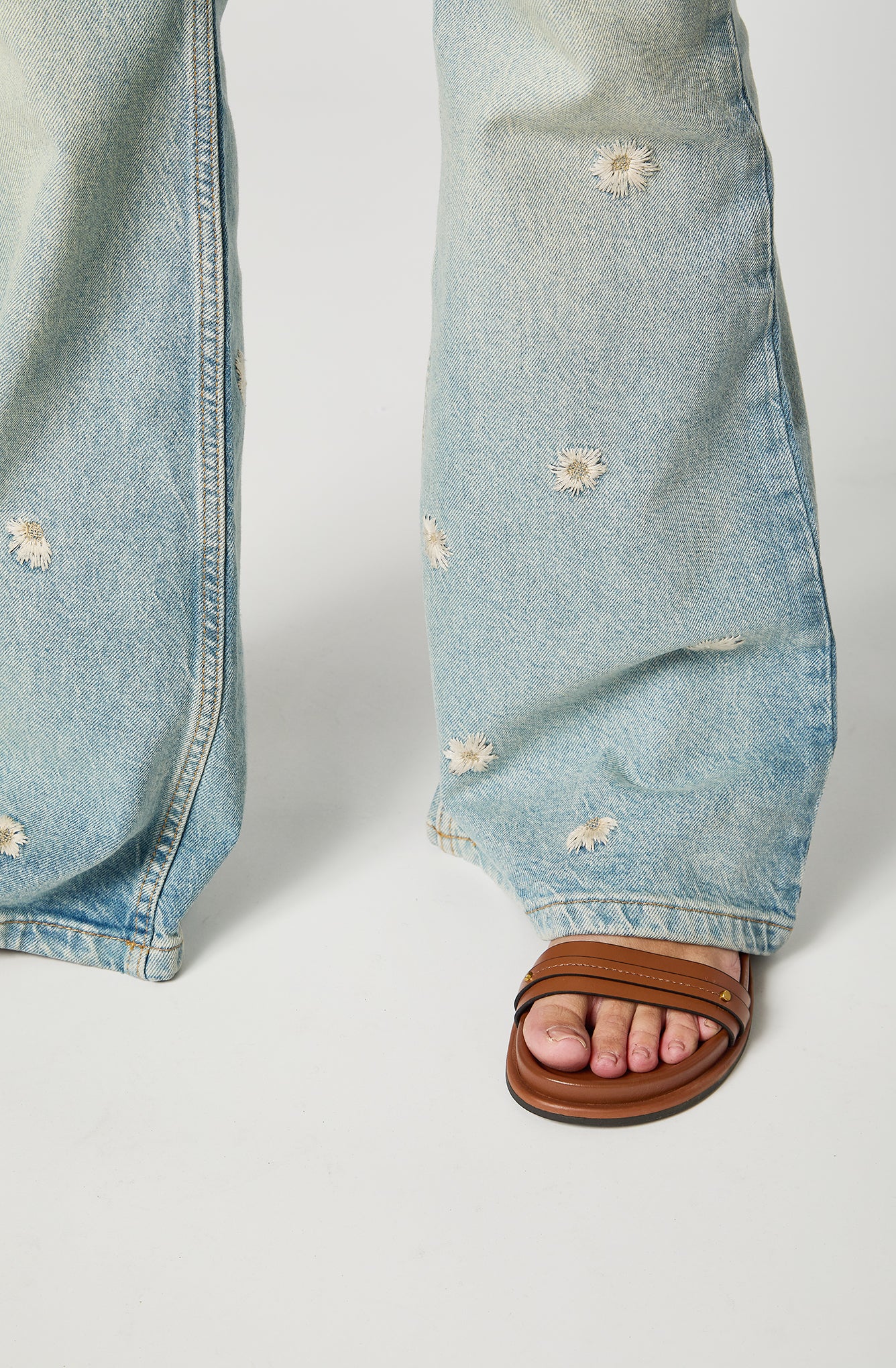 Jeans Mujer Flare Celeste