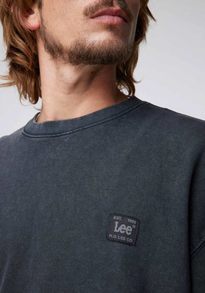 Poleron Lee Logo Loose Black Dusty