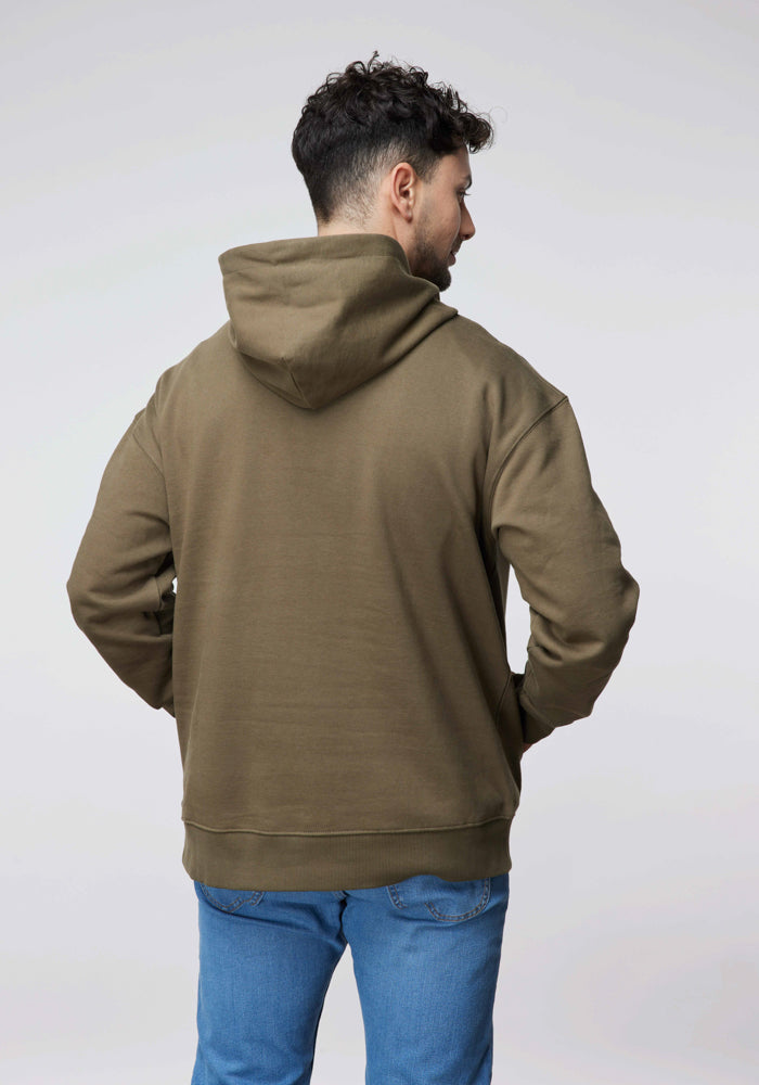 Poleron Lee Logo Hoodie Militar Green