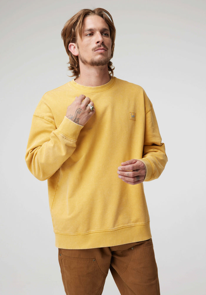 Poleron Lee Logo Loose Yellow Vintage