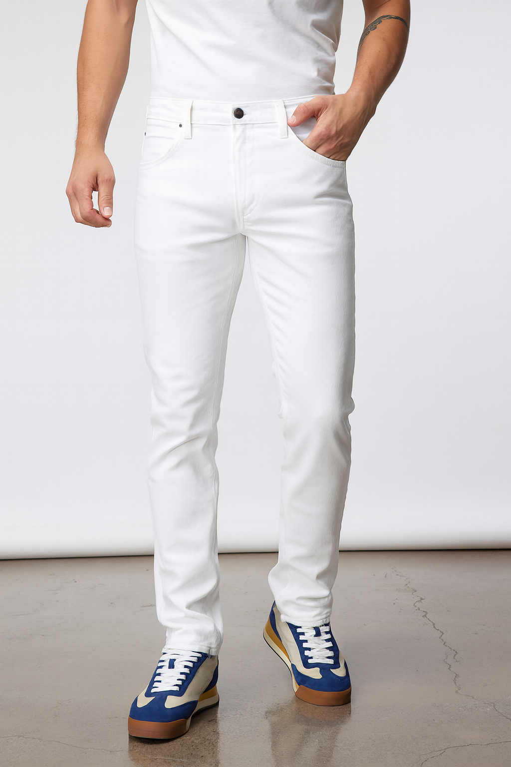 Jeans Lee Daren Regular Straight Fit  White