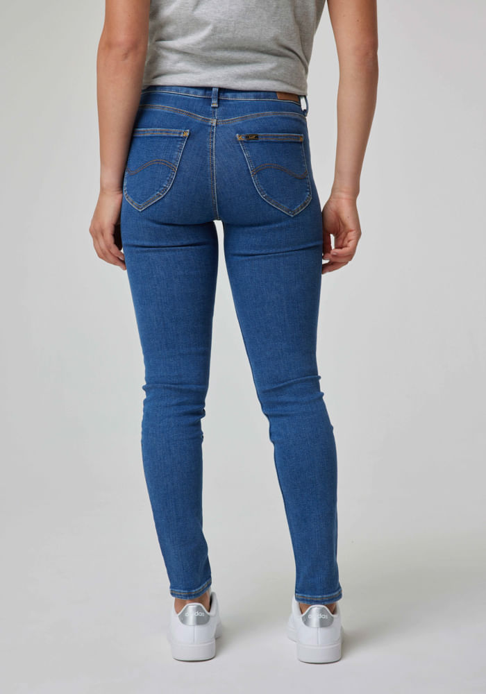 Jeans Mujer Tiro Alto Foreverfit Skinny High Fit Clean Riley