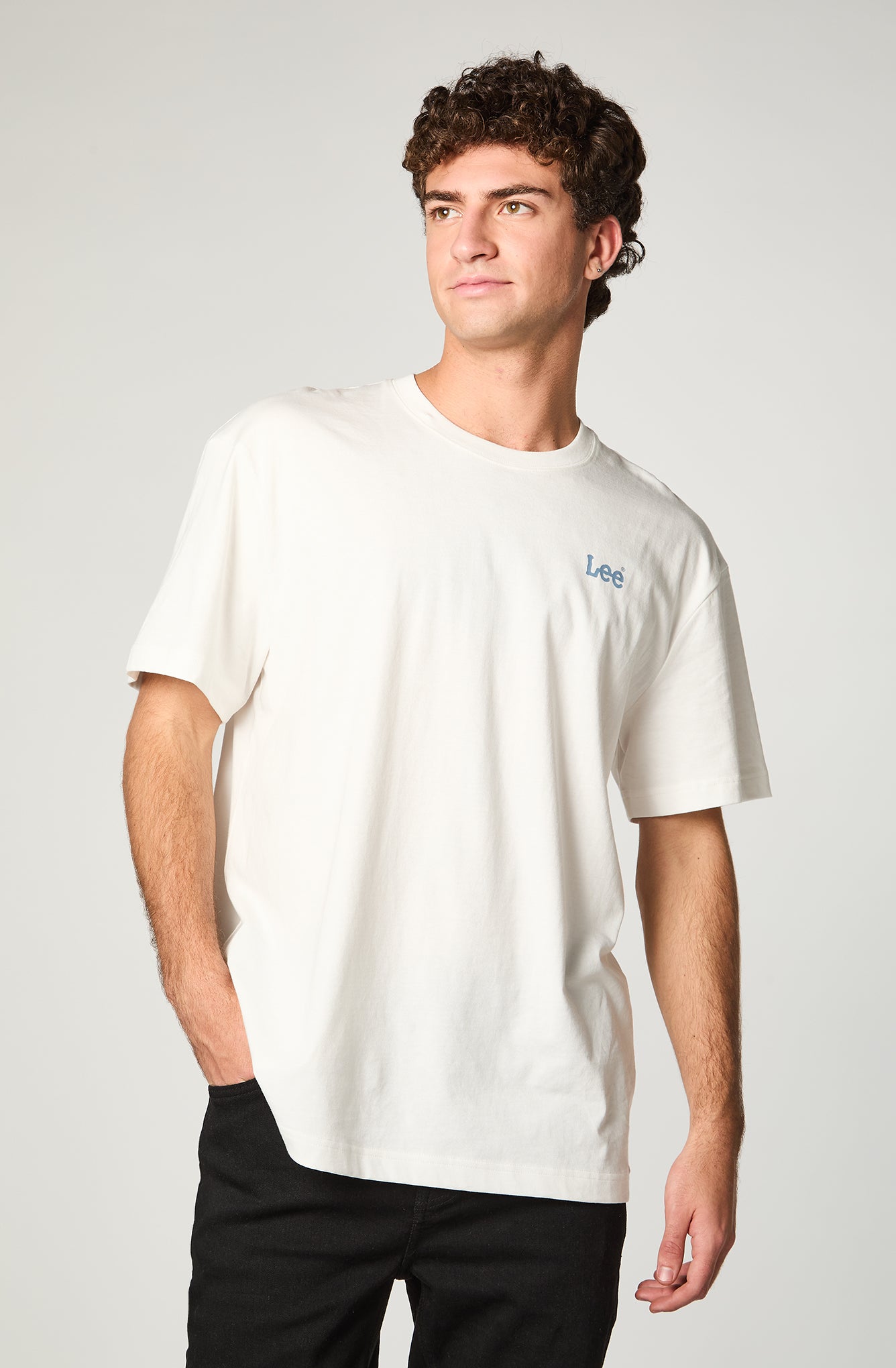 Polera Hombre Lee Basics White