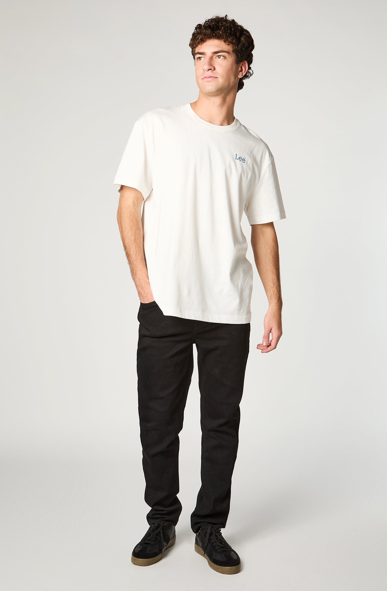 Polera Hombre Lee Basics White