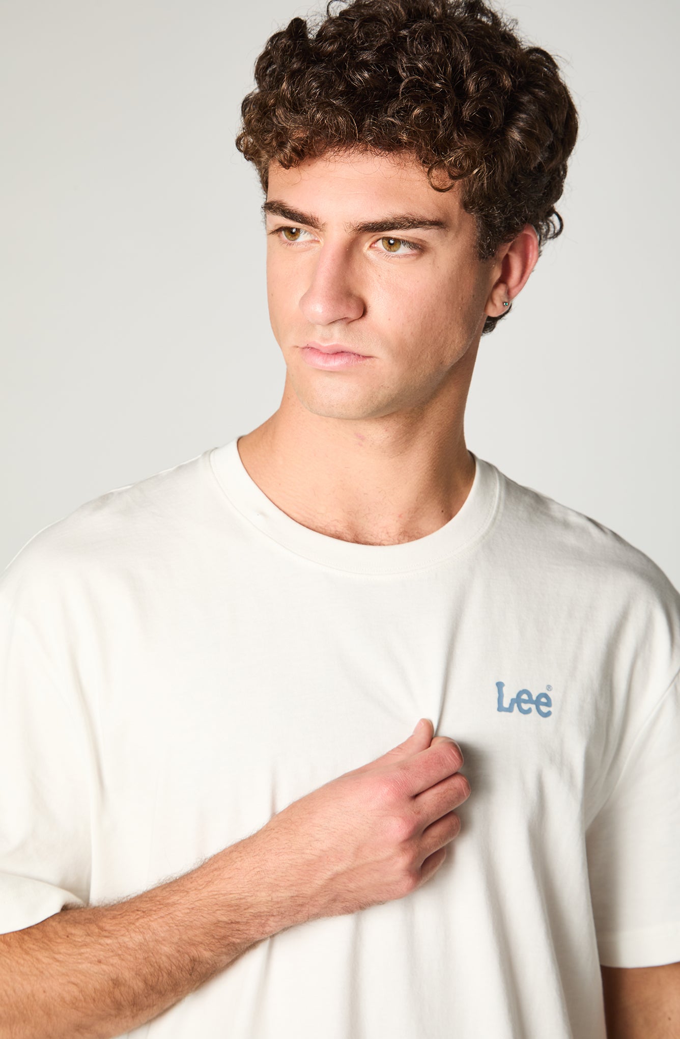 Polera Hombre Lee Basics White