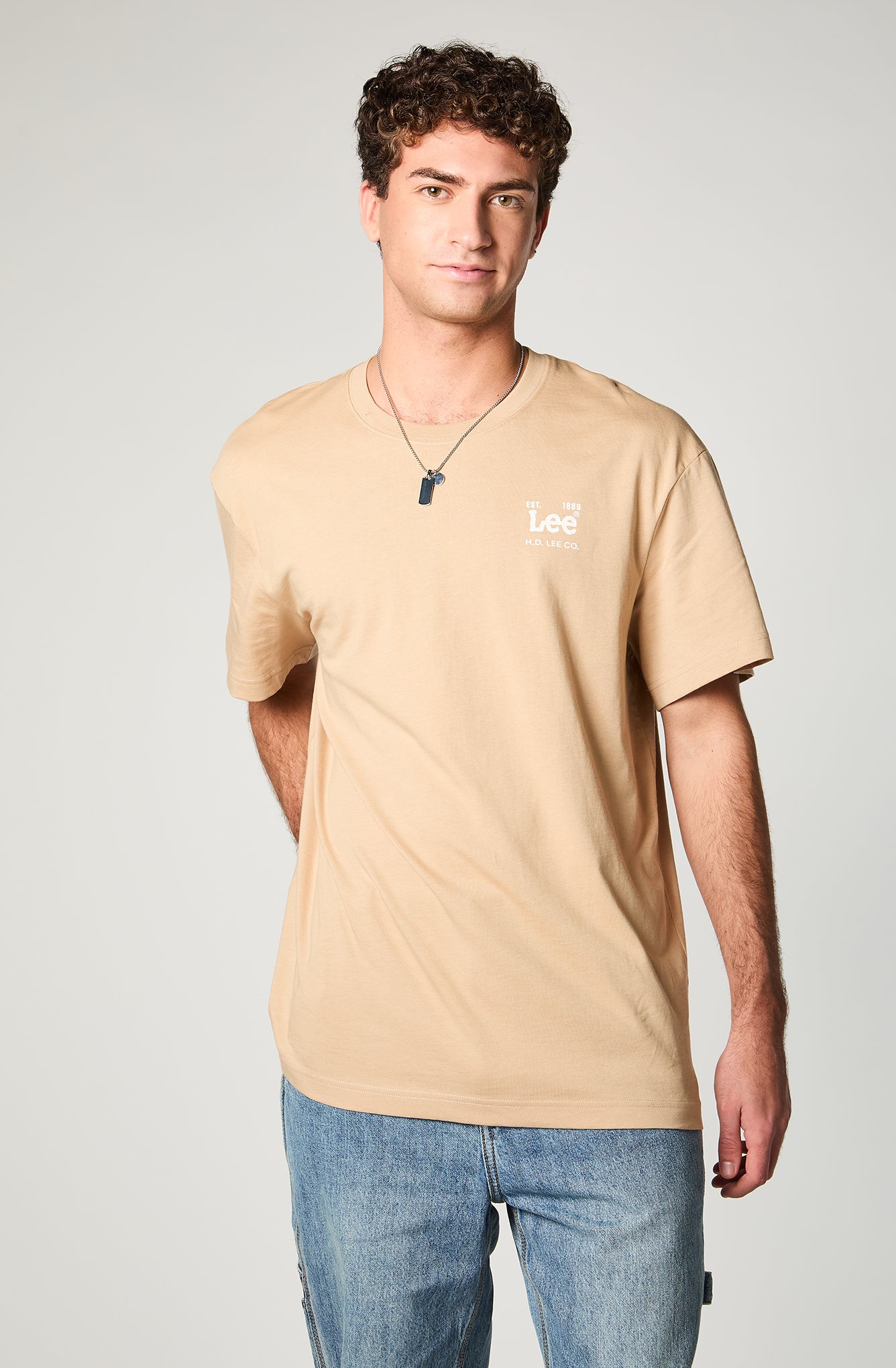 Polera Hombre Lee Basics Beige