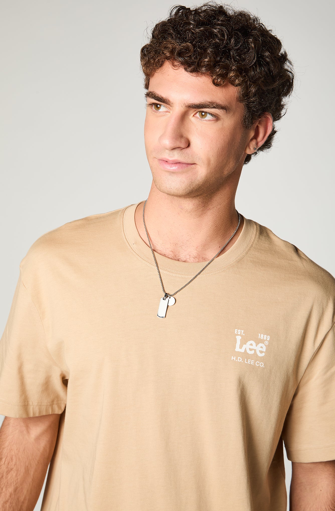 Polera Hombre Lee Basics Beige