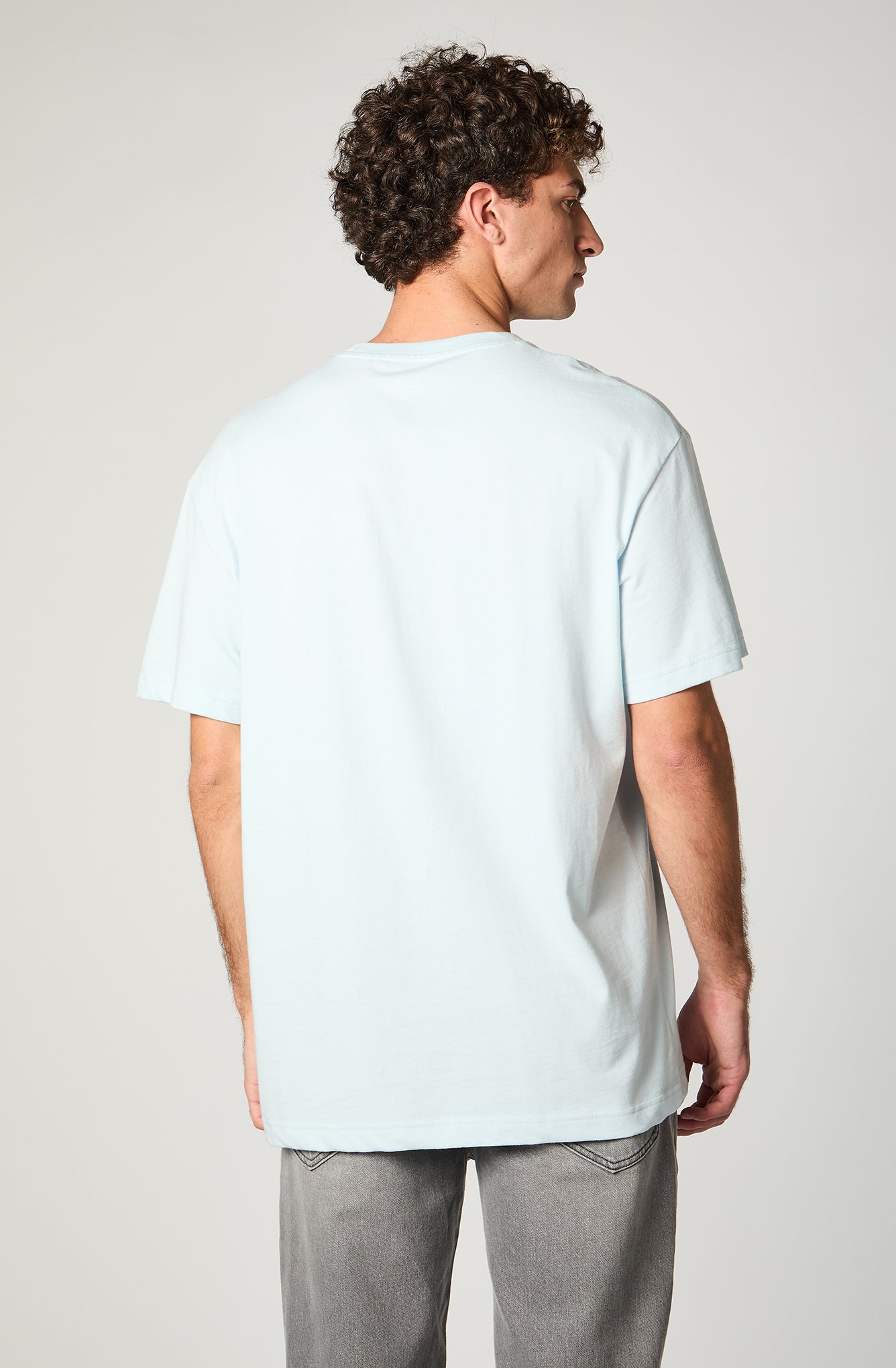 Polera Hombre Lee Basics Celeste