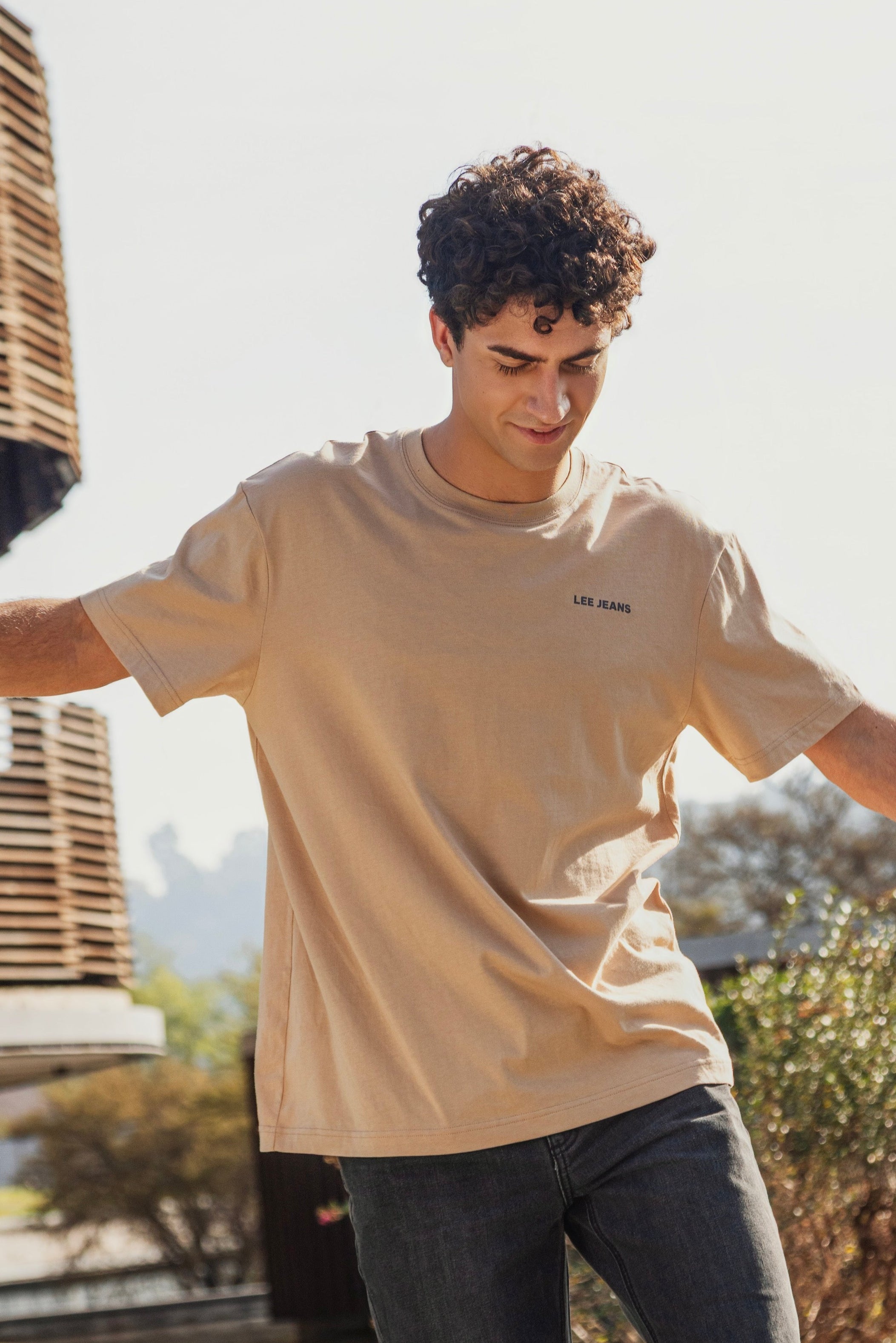 Polera Hombre Lee Jeans Brown
