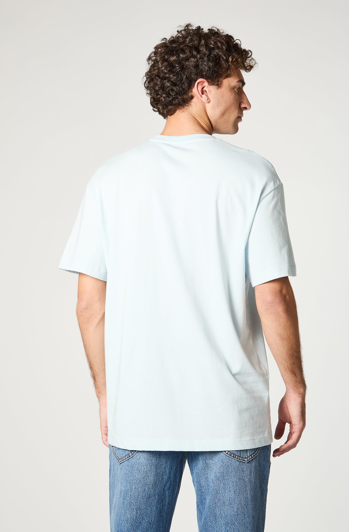 Polera Hombre Lee Jeans Celeste