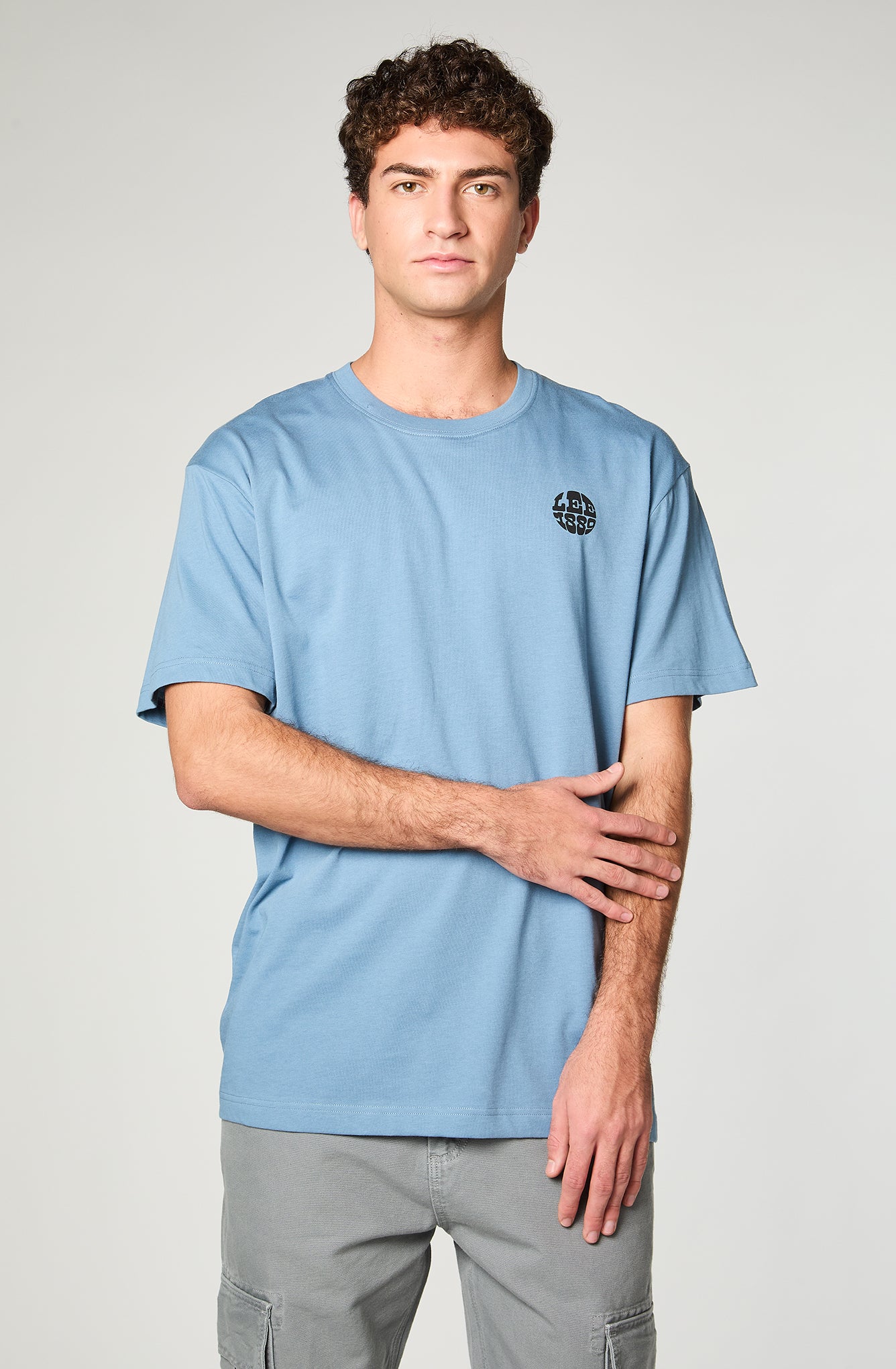 Polera Hombre Lee 1889 Light Blue