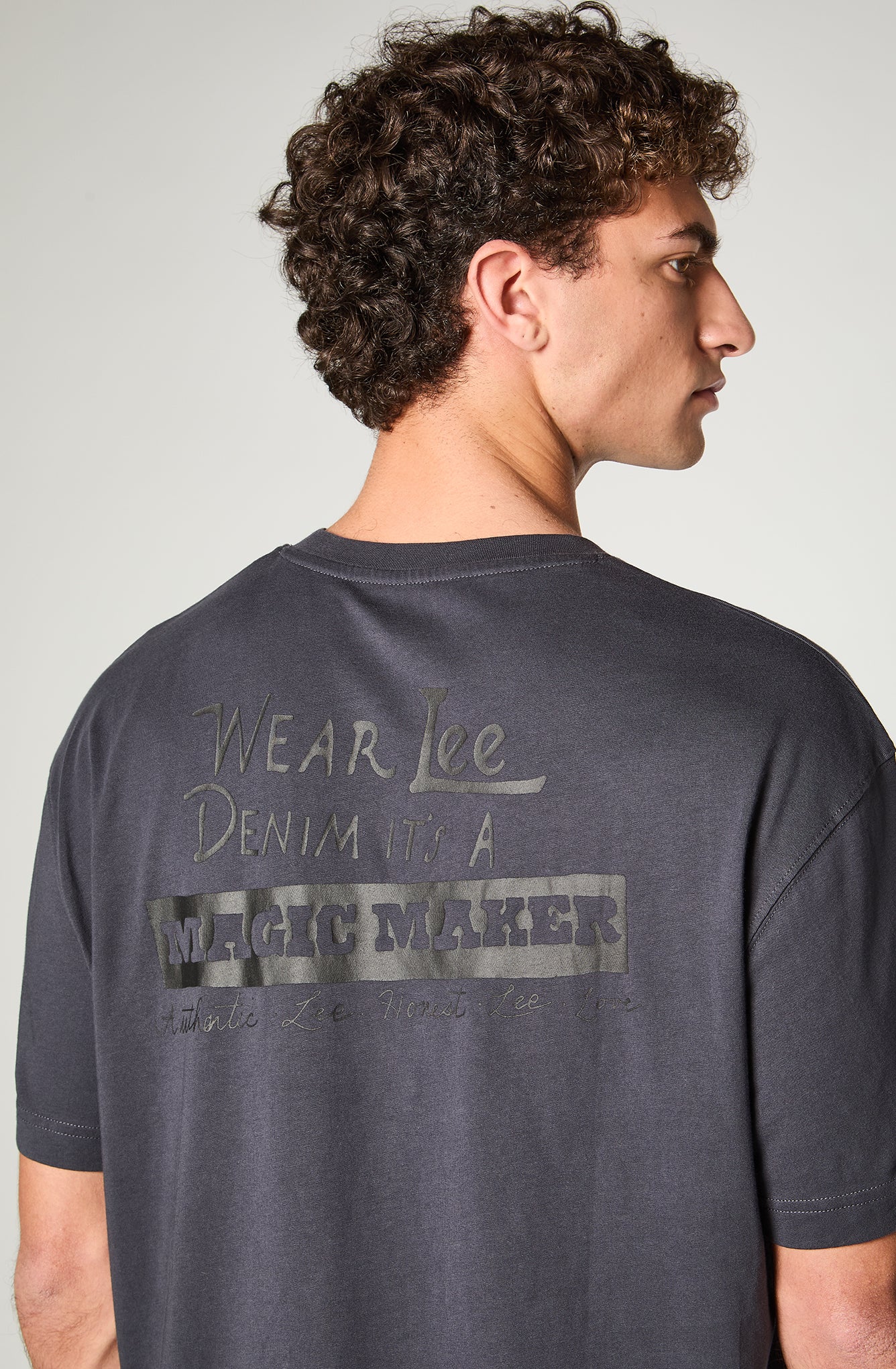 Polera Hombre Magic Maker Stone Grey