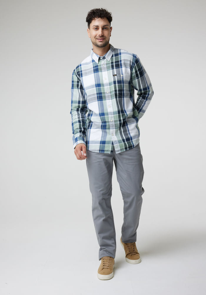 Pantalón Hombre Regular Chino Steel Grey