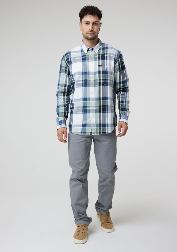 Pantalón Hombre Regular Chino Steel Grey