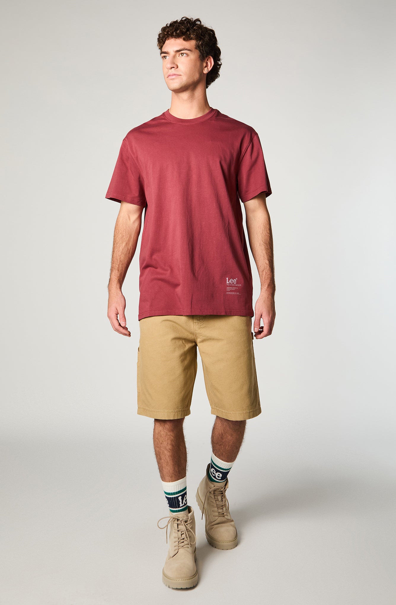 Polera Hombre Lee Kansas Terracota