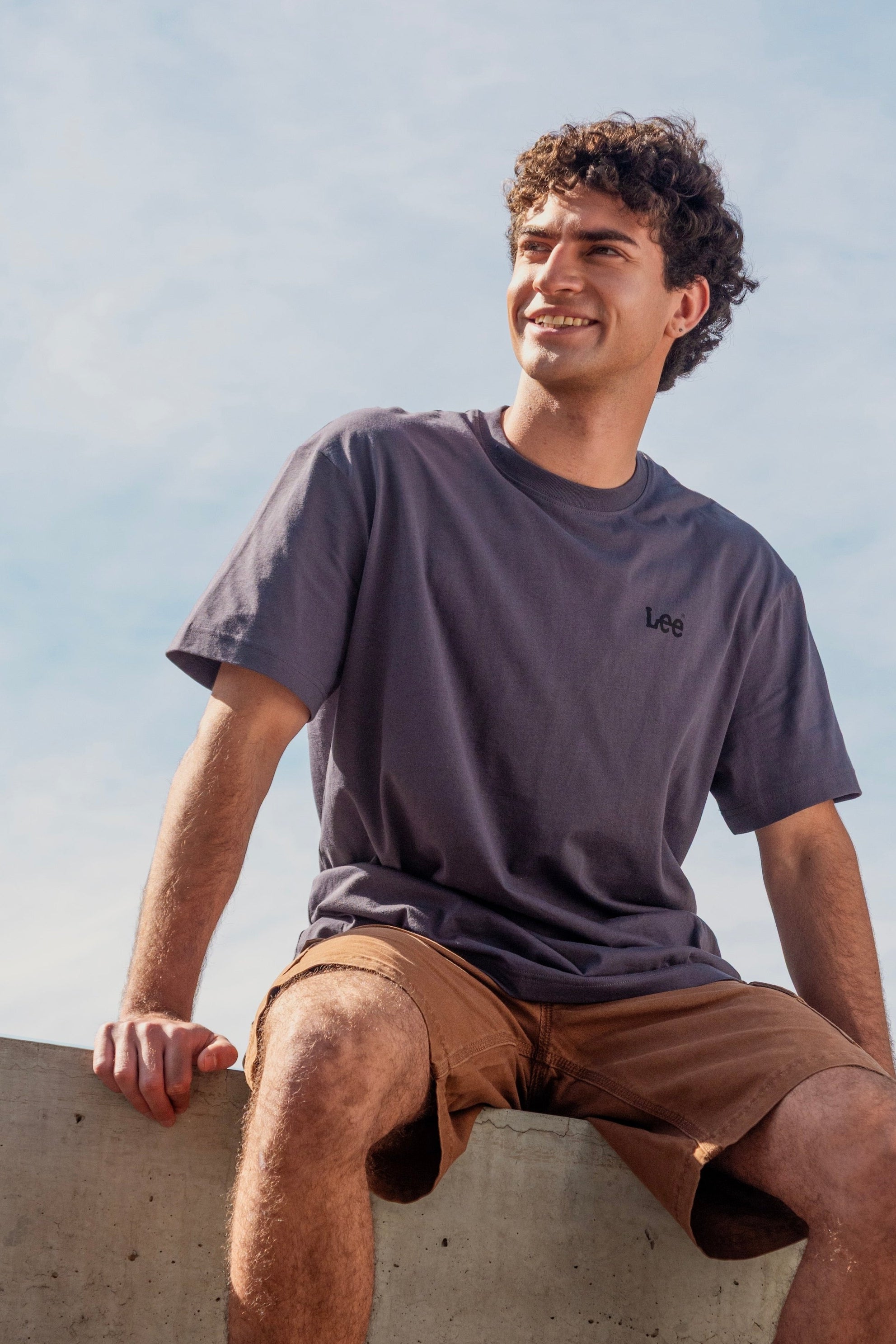 Polera Hombre Lee Basics Azul