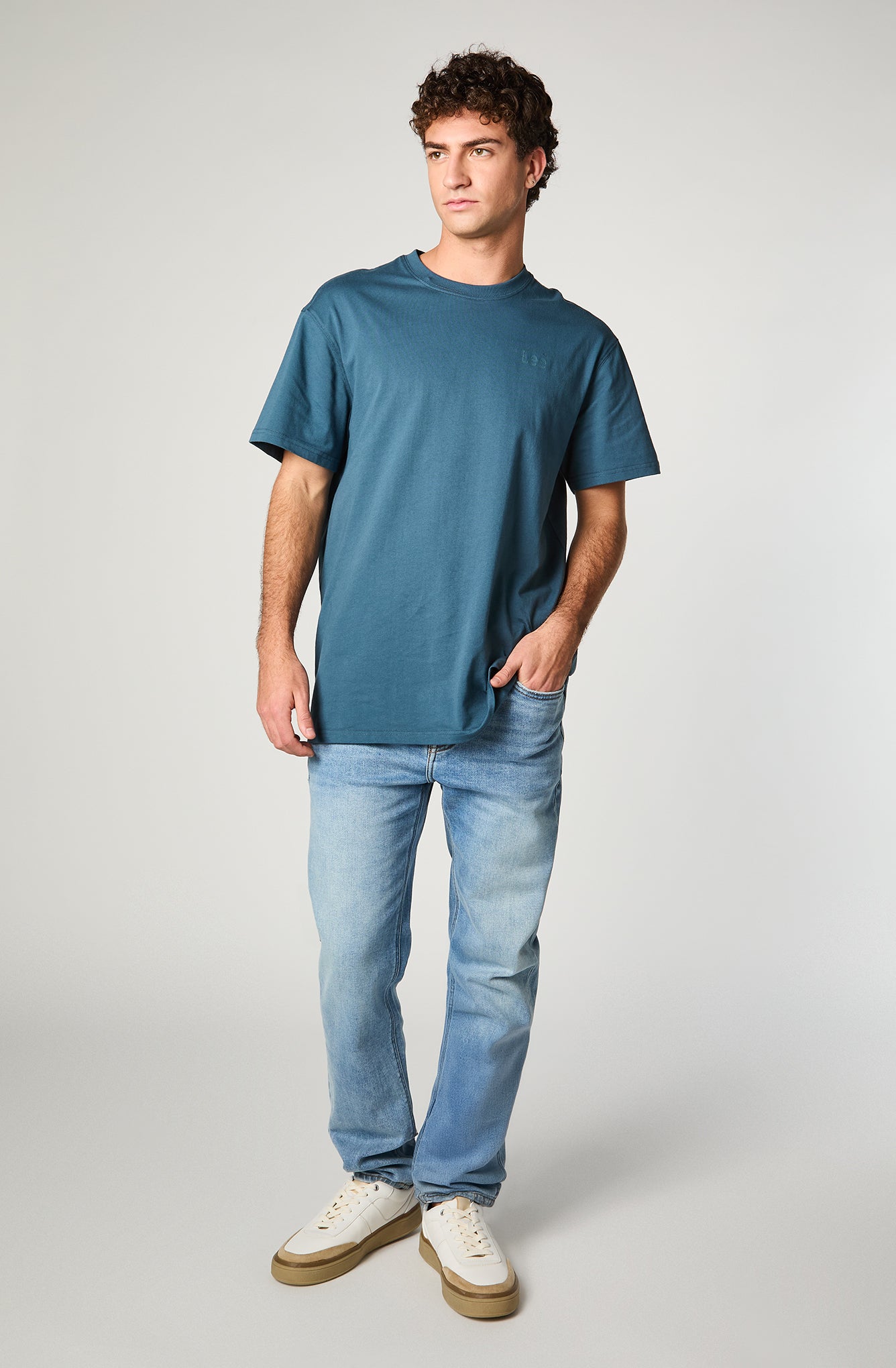 Polera Hombre Lee Basics Azul