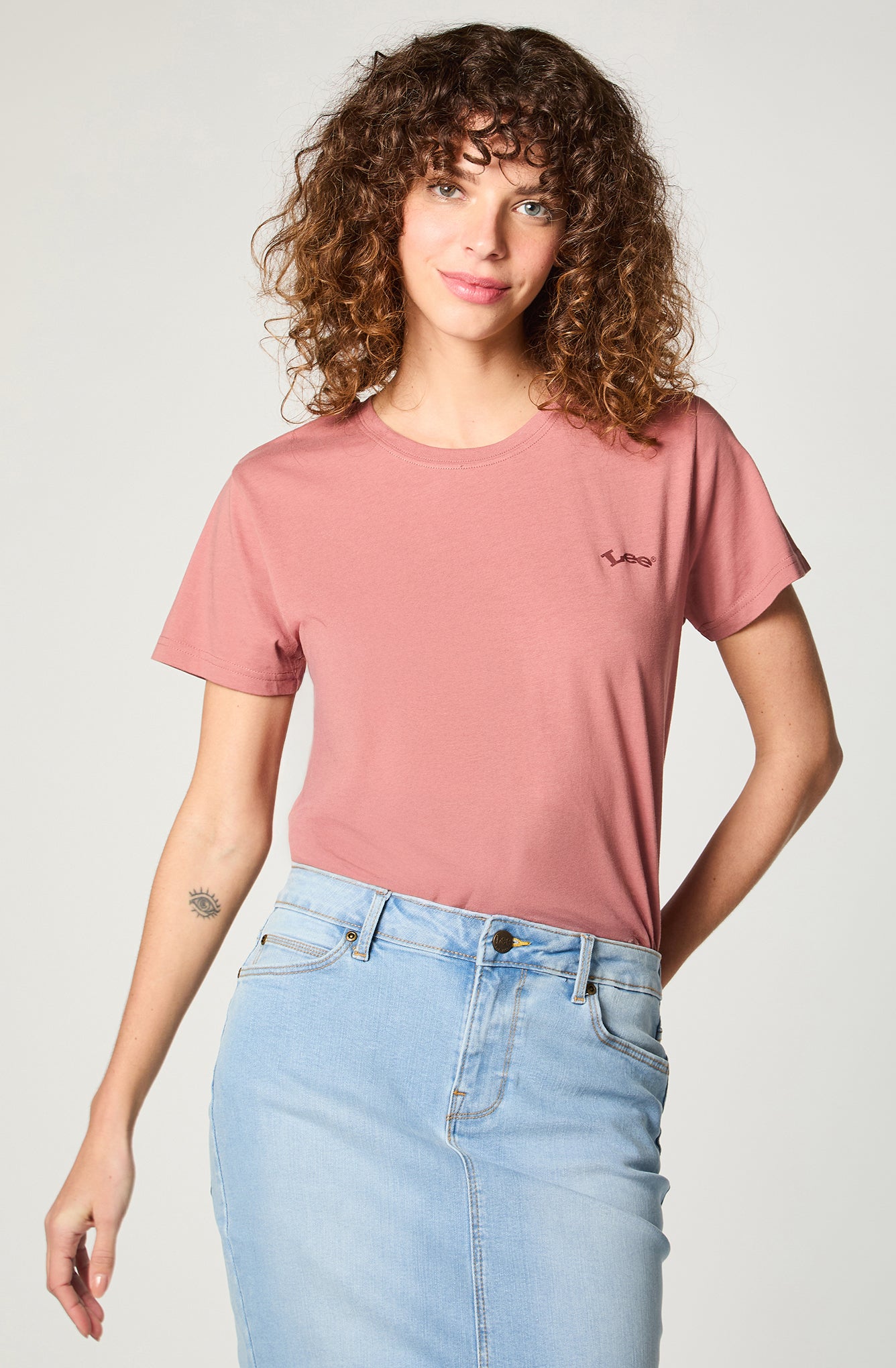 Polera Mujer Lee Jeans Pink