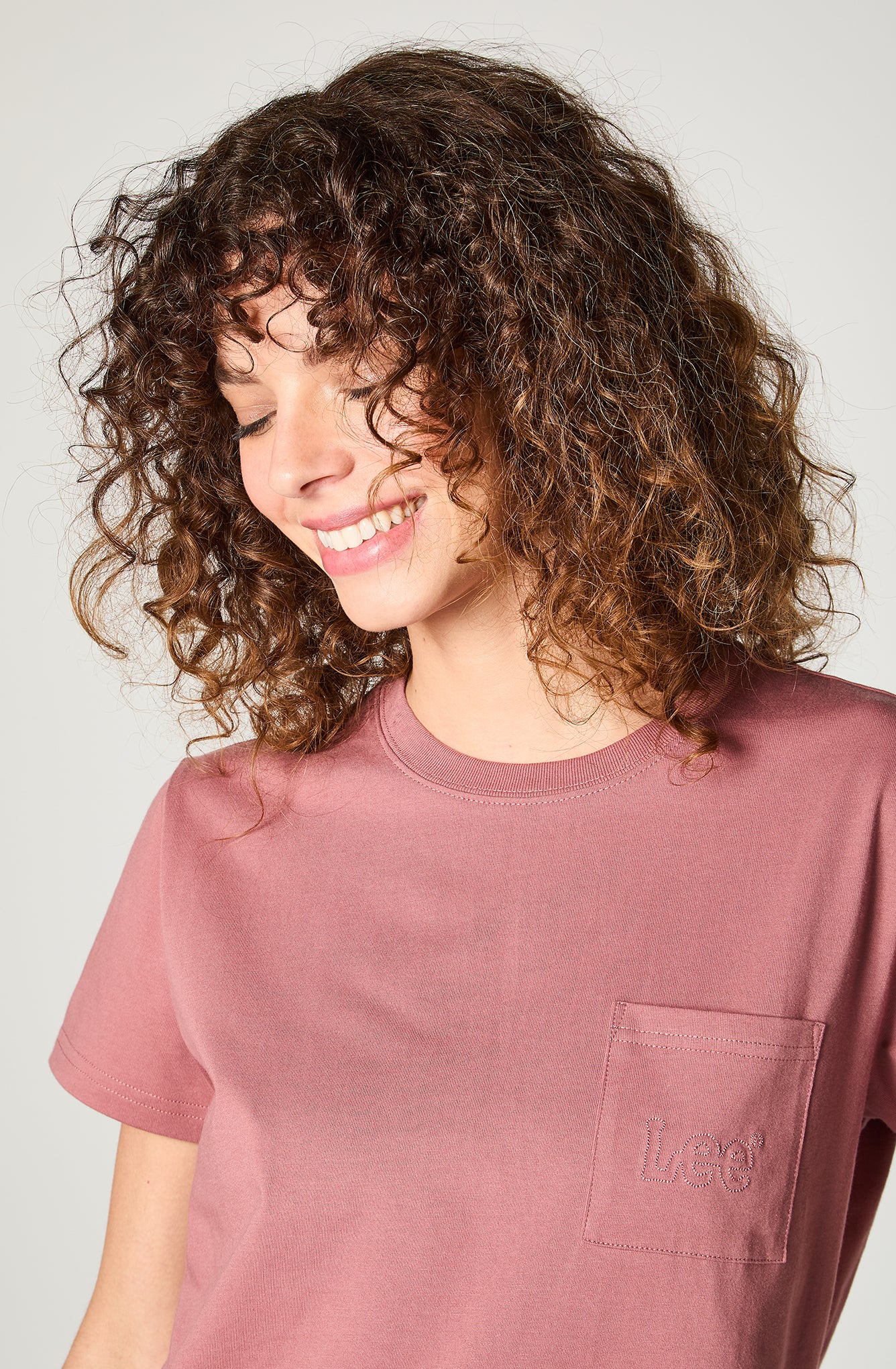 Polera Mujer One Pocket Embroidery Pink