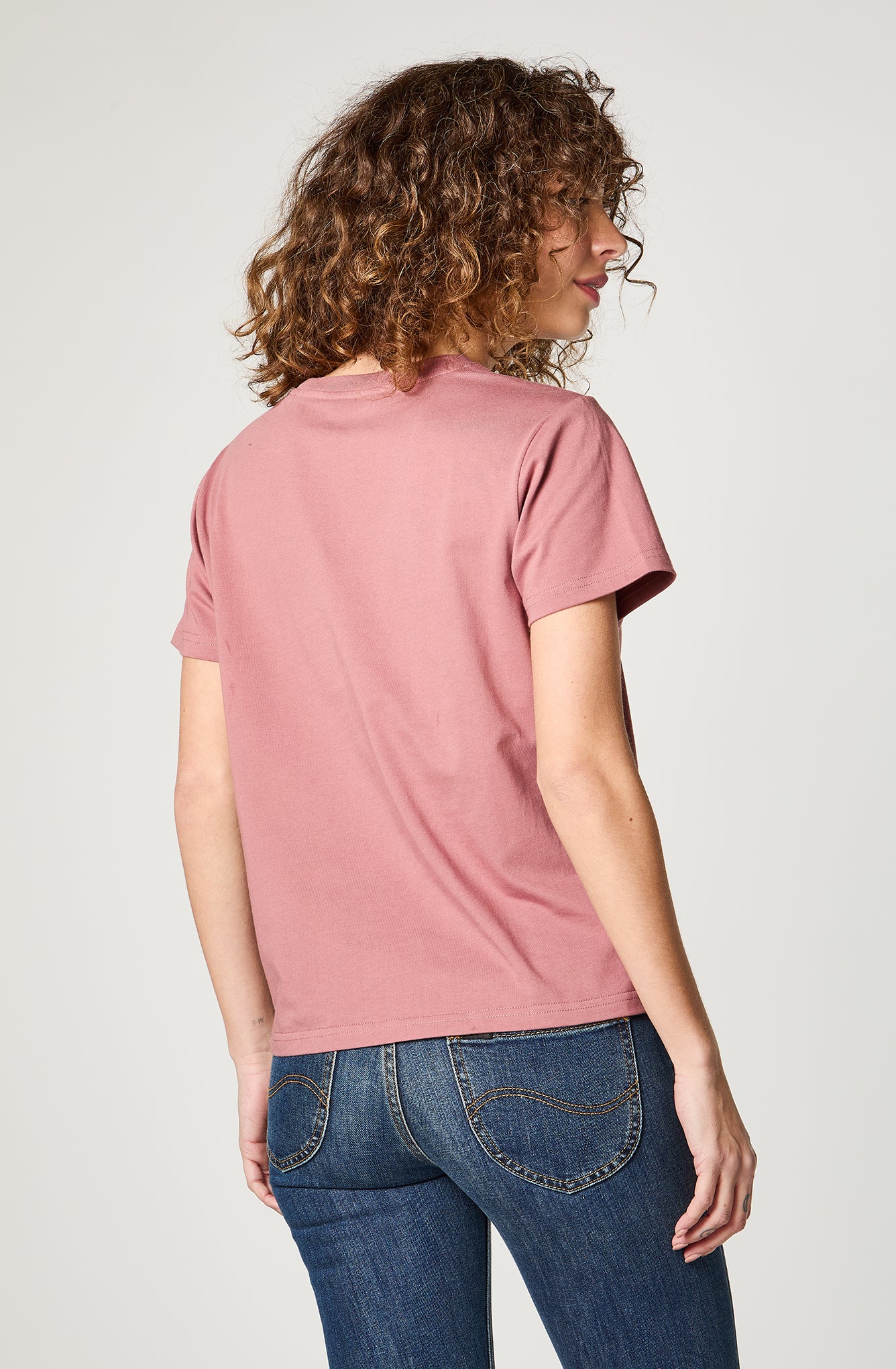 Polera Mujer One Pocket Embroidery Pink