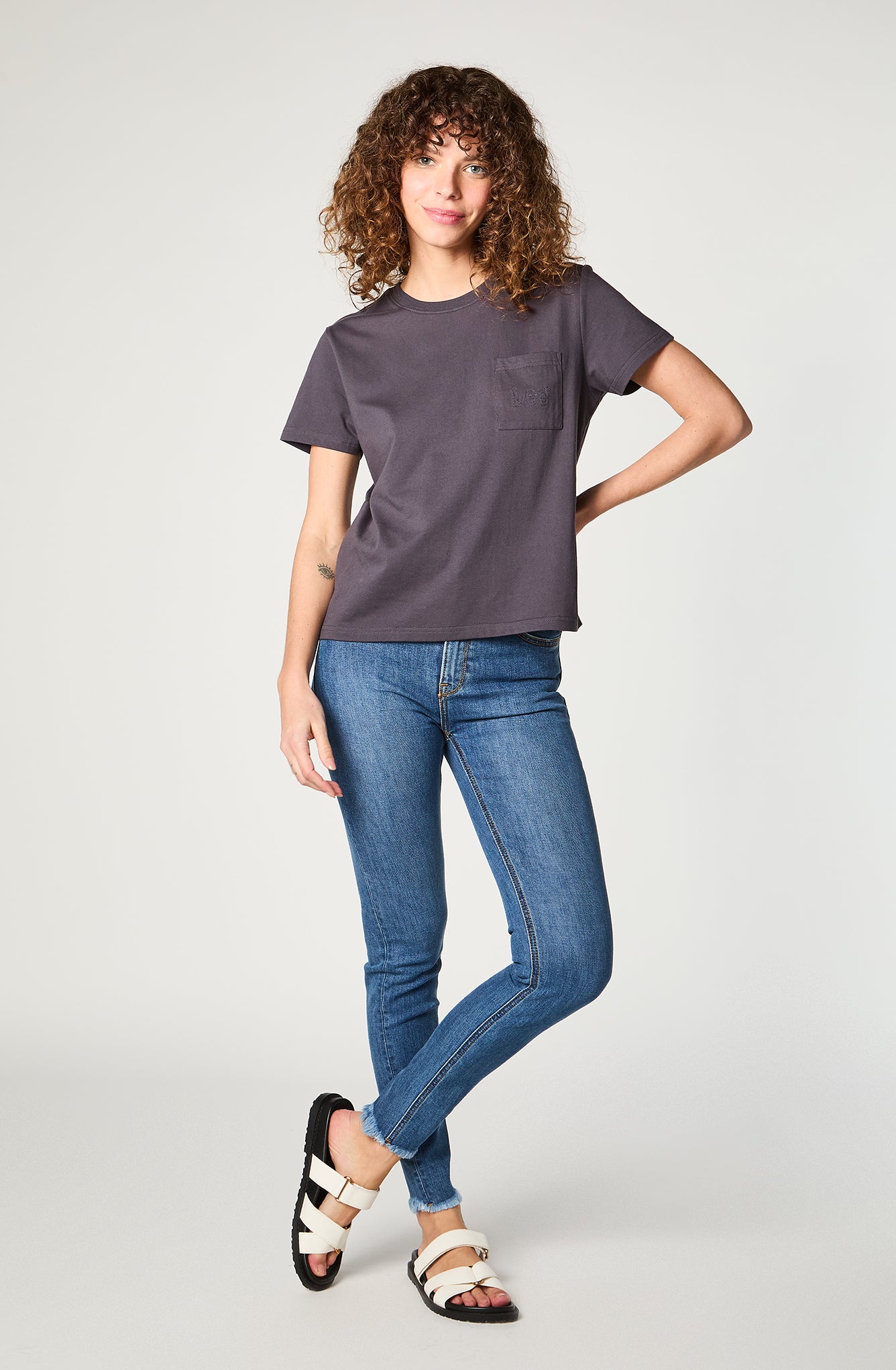 Polera Mujer One Pocket Embroidery