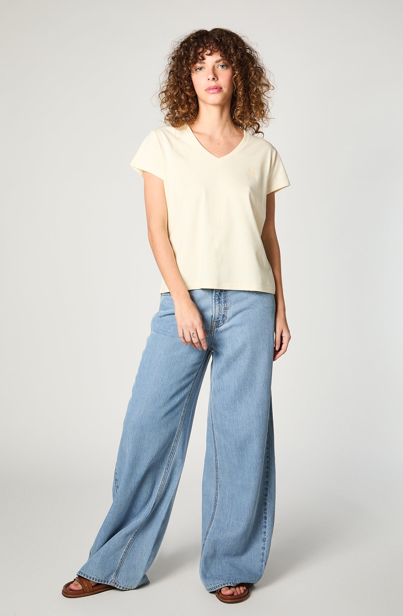 Polera Mujer Relaxed V Neck
