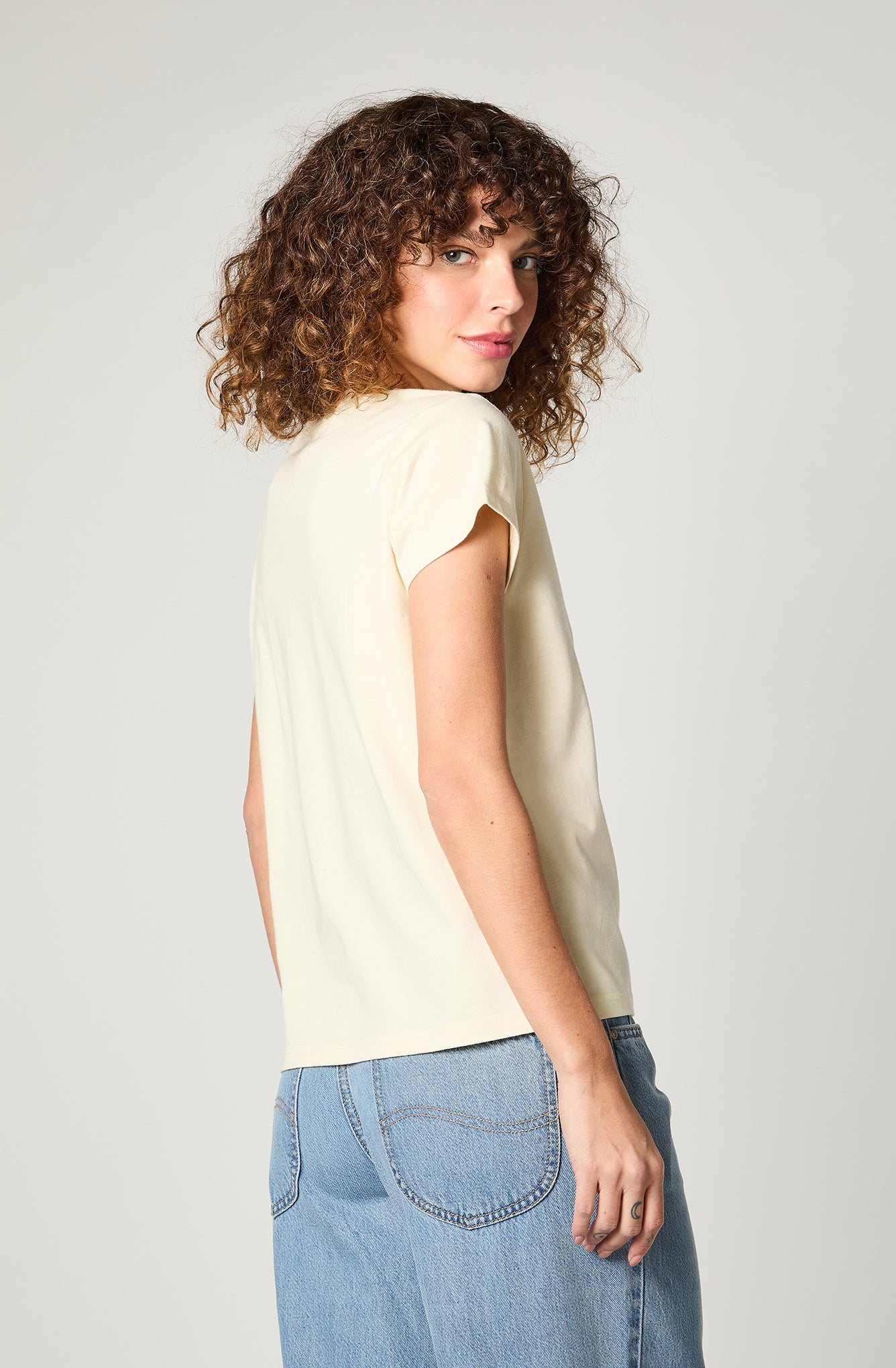 Polera Mujer Relaxed V Neck