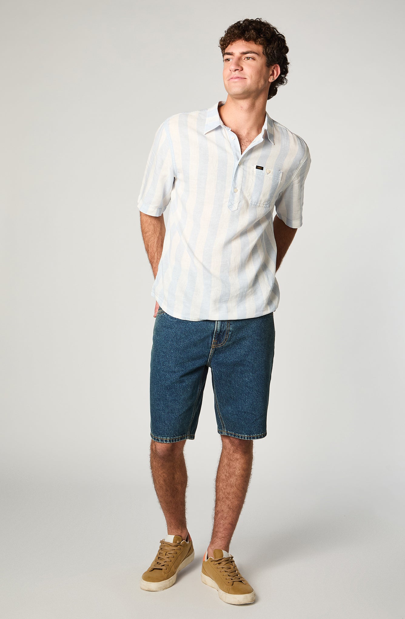 Short Hombre Denim Mid Blue