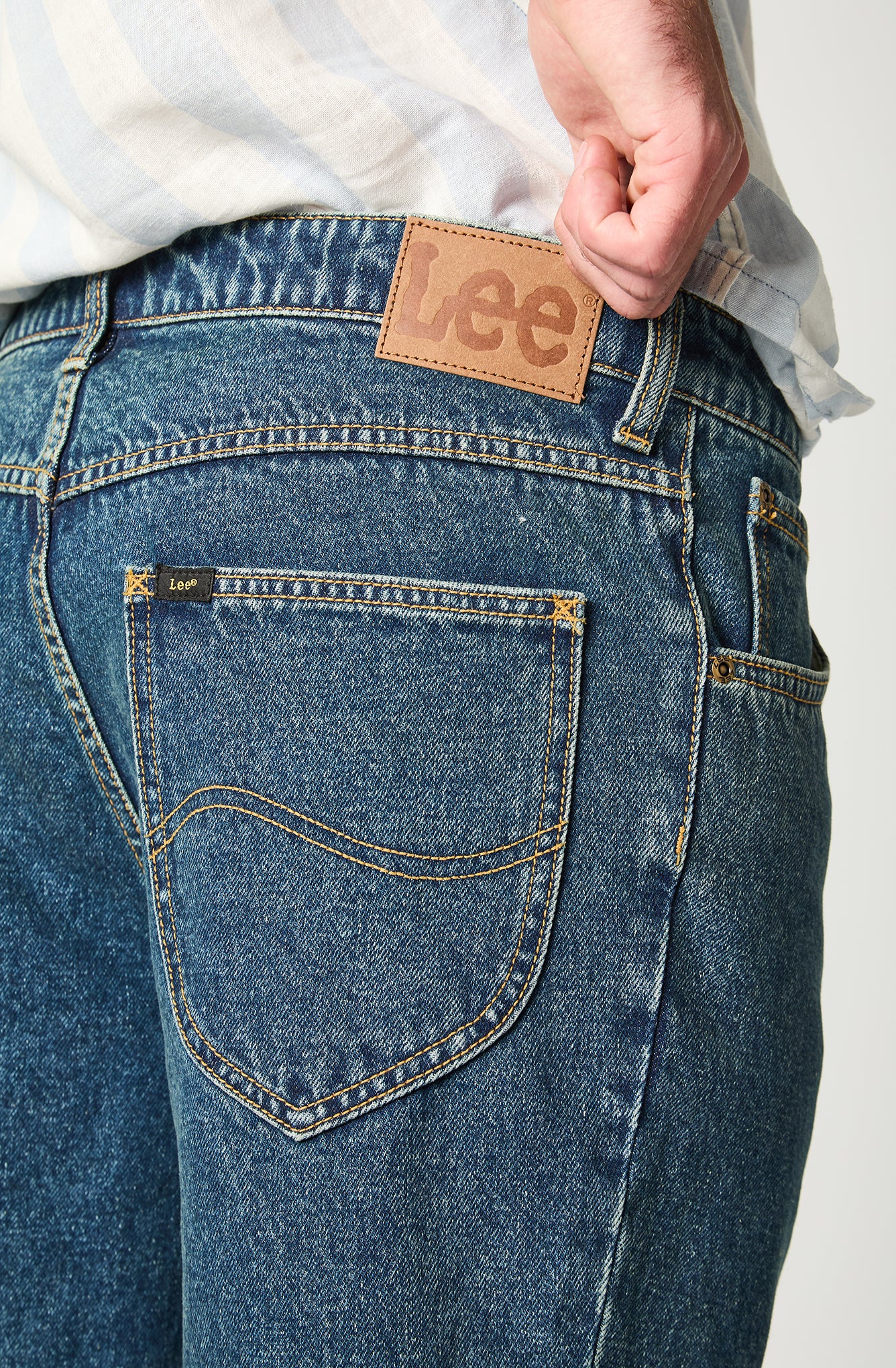 Short Hombre Denim Mid Blue