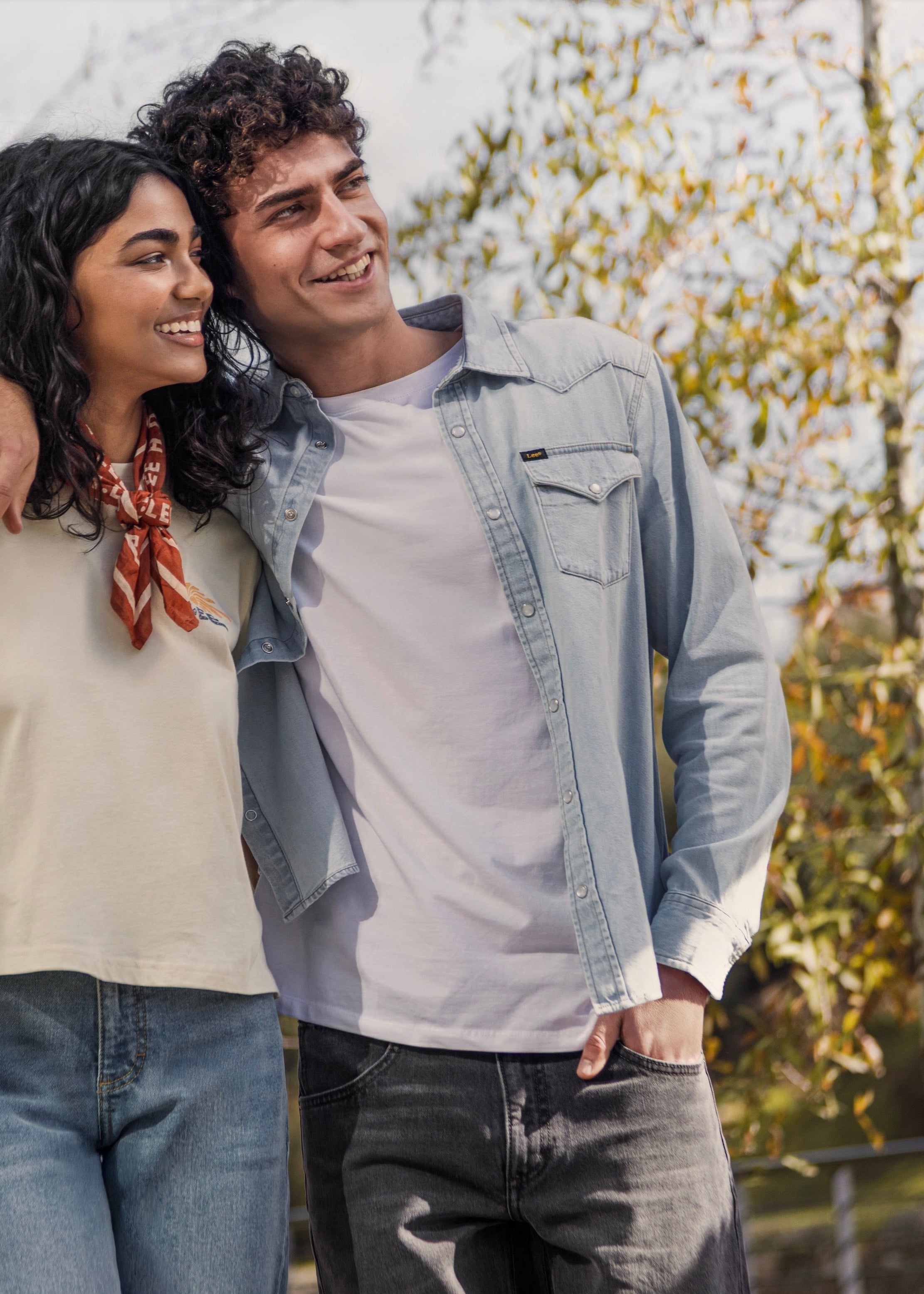 Camisa Hombre Regular Western Celeste