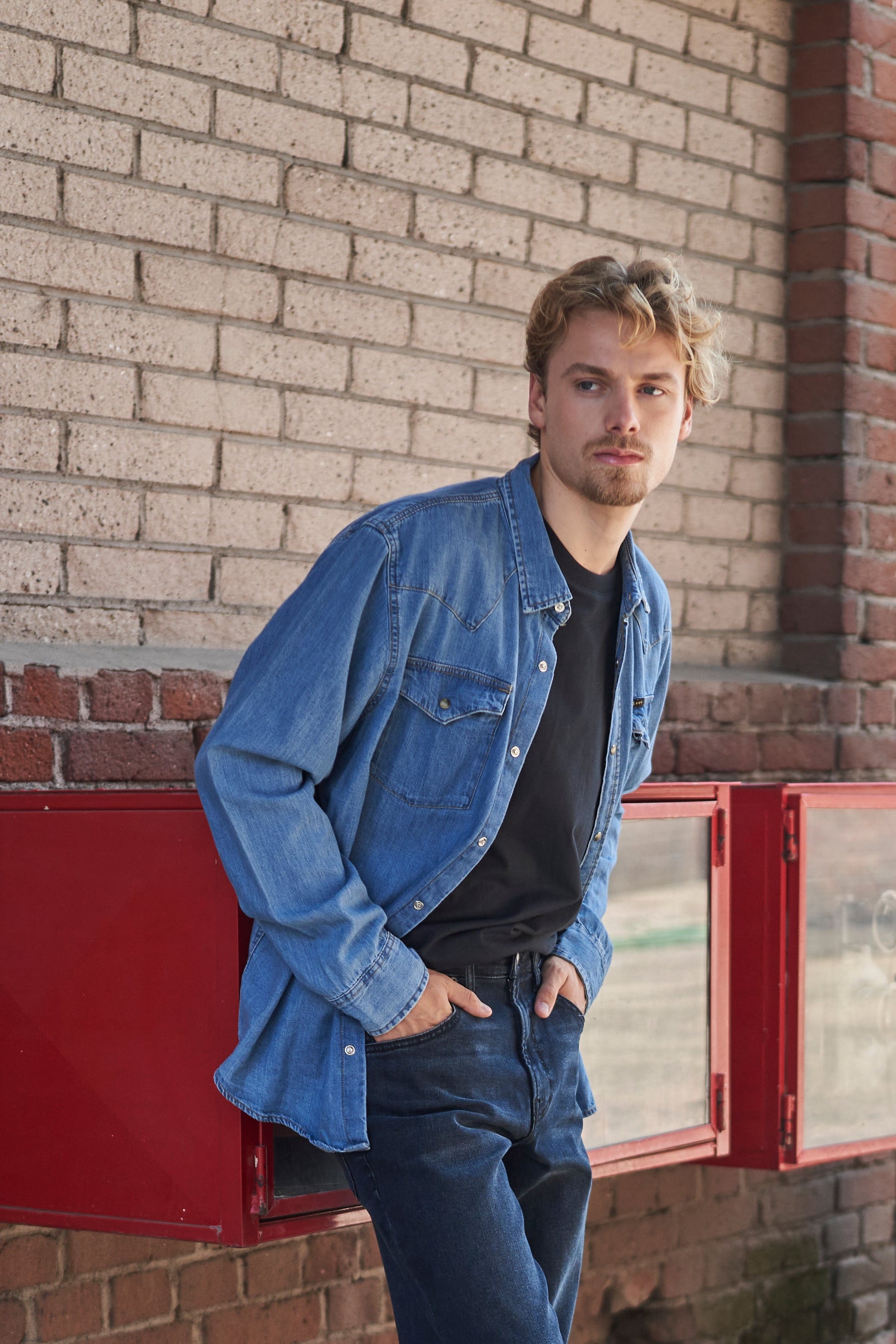 Camisa Hombre Lee® Western Dark