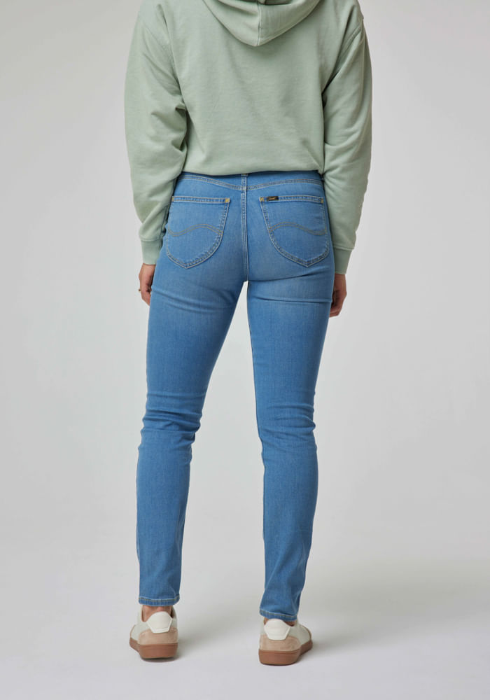 Jeans Mujer Tiro Alto Scarlett High Skinny Fit Mid Blue I