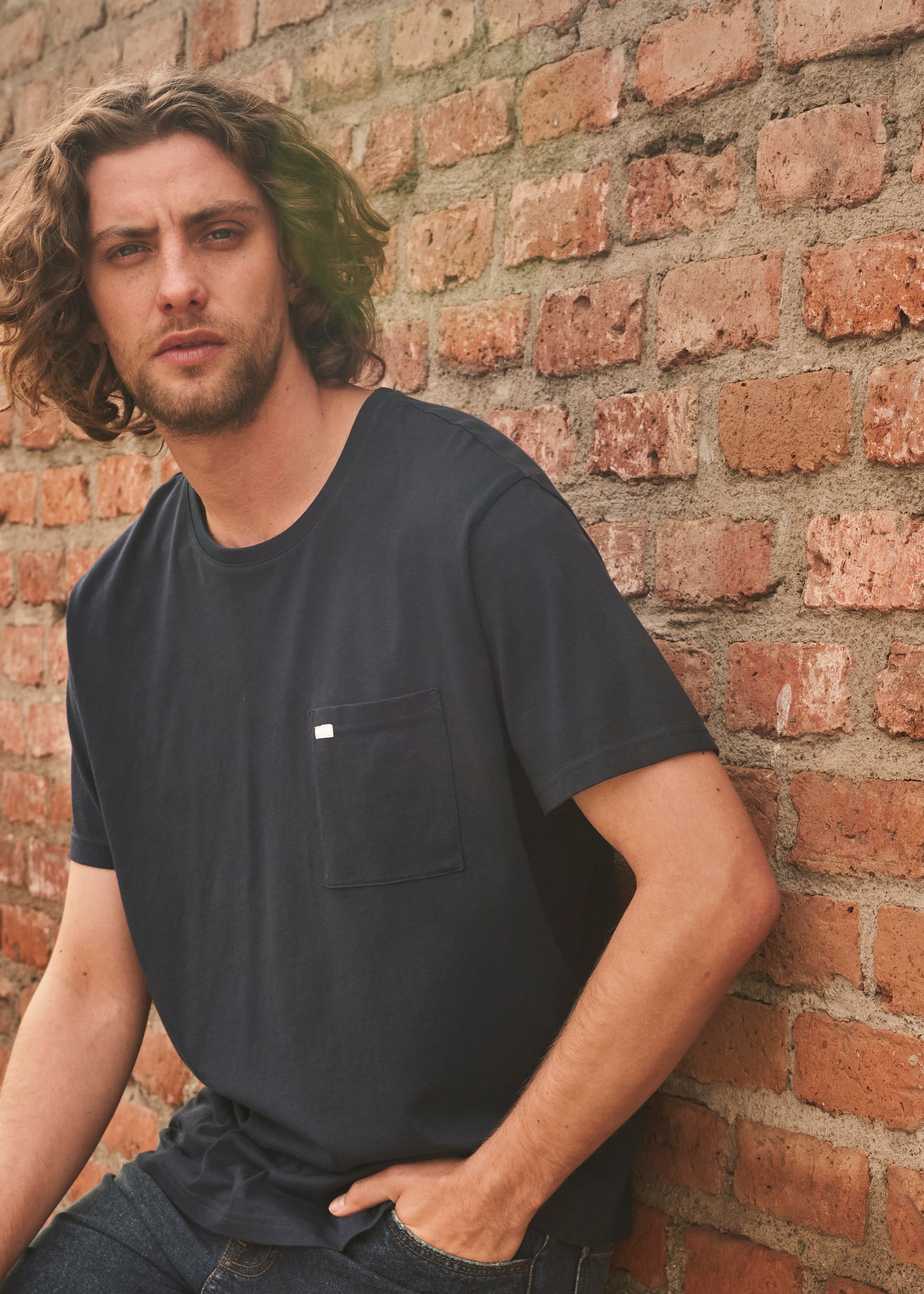Polera Hombre 1 Pocket Regular Fit Azul