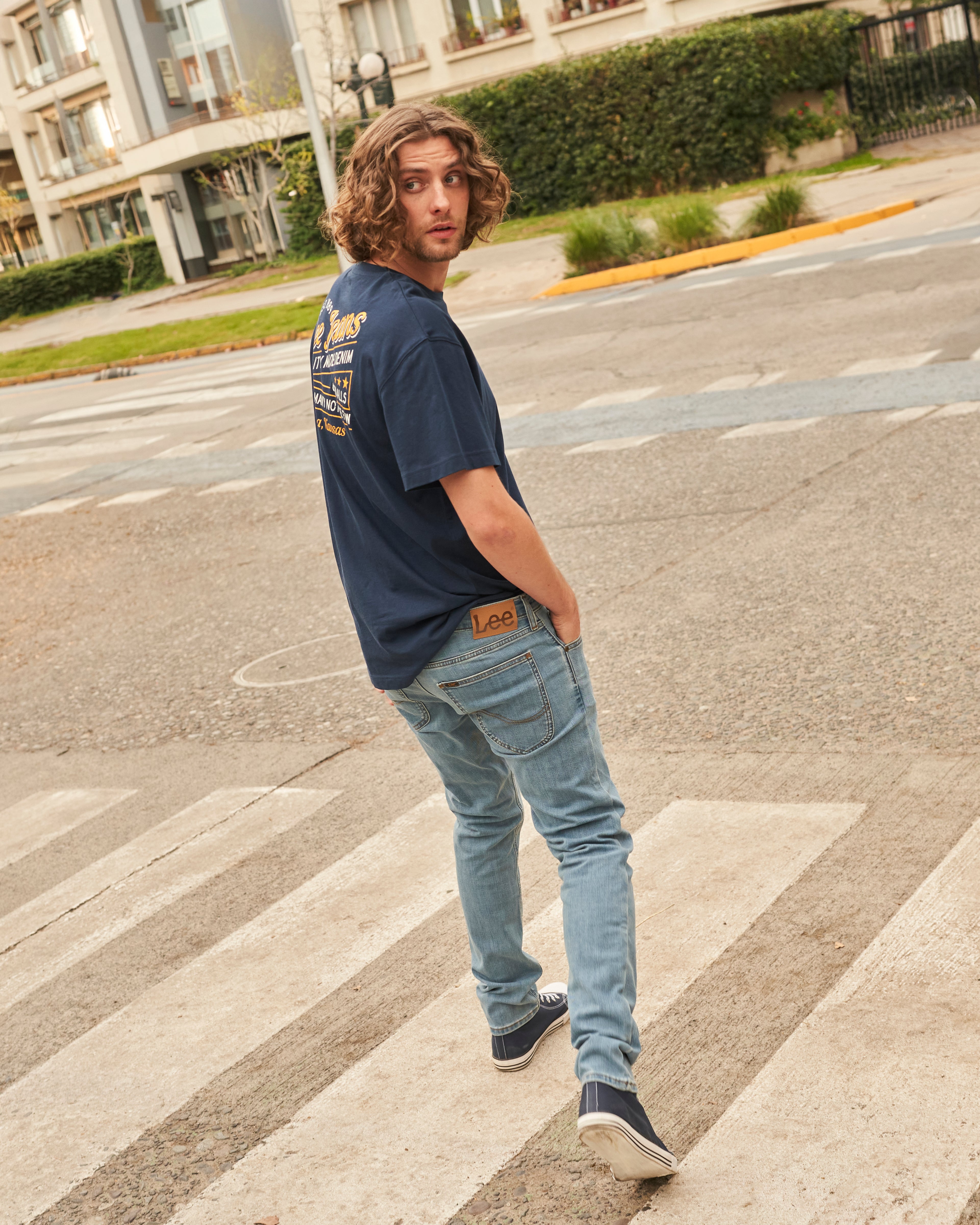 Jeans Hombre Luke Slim Tapered Fit Light Blue