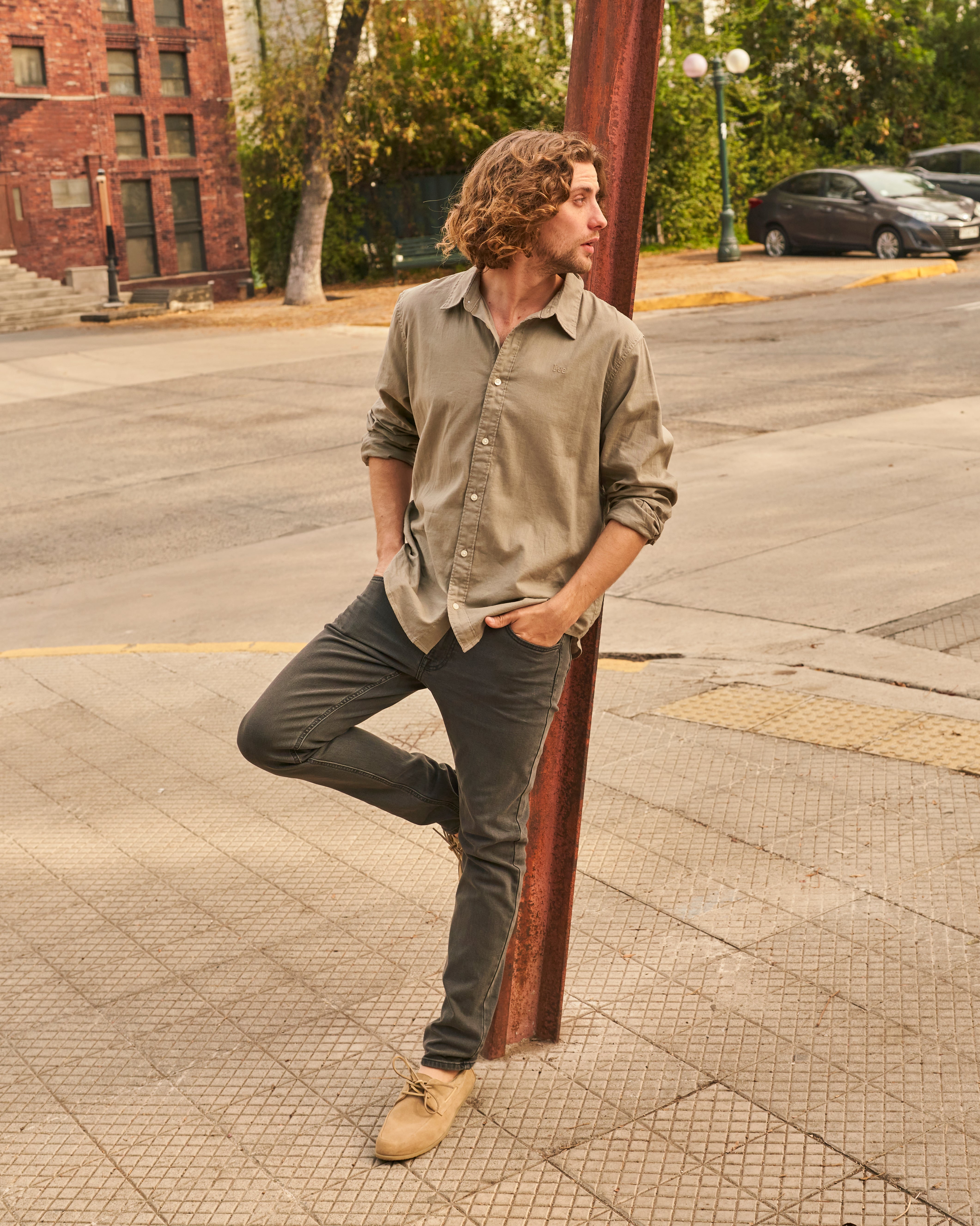Jeans Hombre Luke Slim Tapered Fit Black Washed